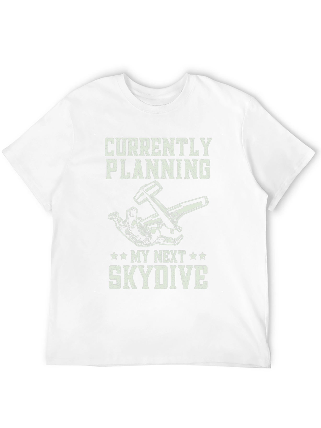 Black Skydiving T-Shirt - Planning My Next Skydive Graphic Tee view 12