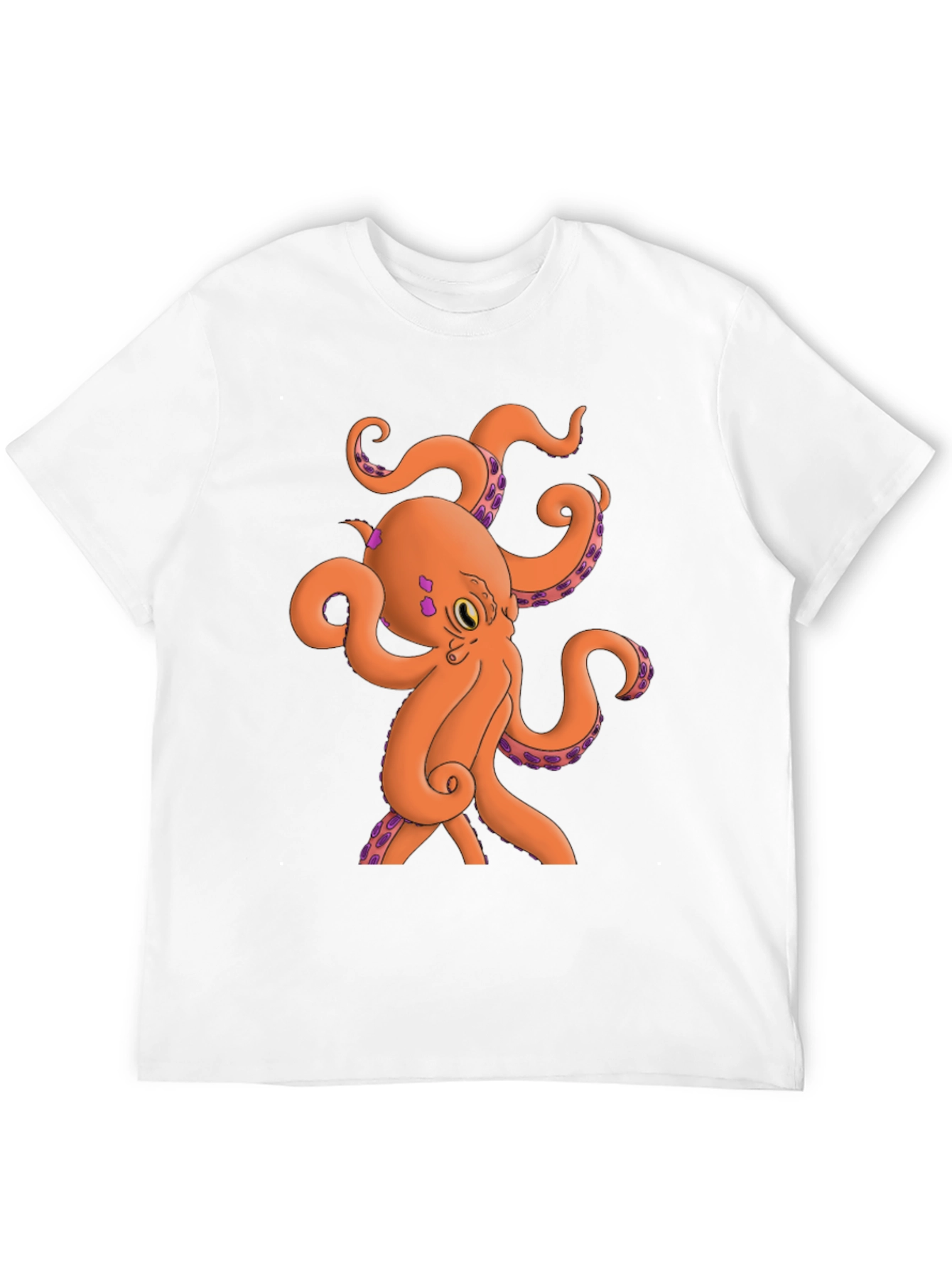 Black Octopus Graphic Tee - Black Cotton Blend view 12