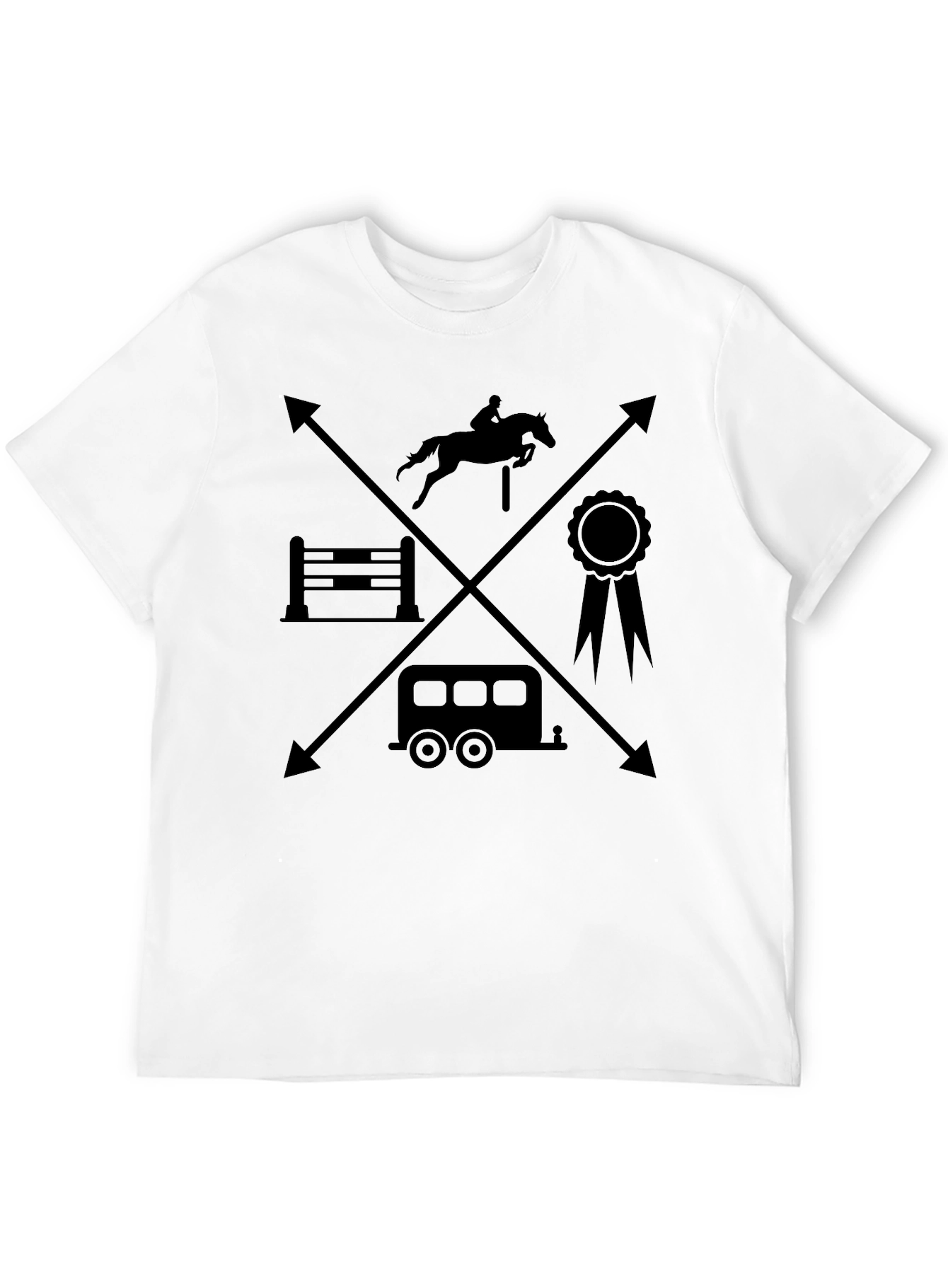 Equestrian T-Shirt - Horseback Riding Design - 12