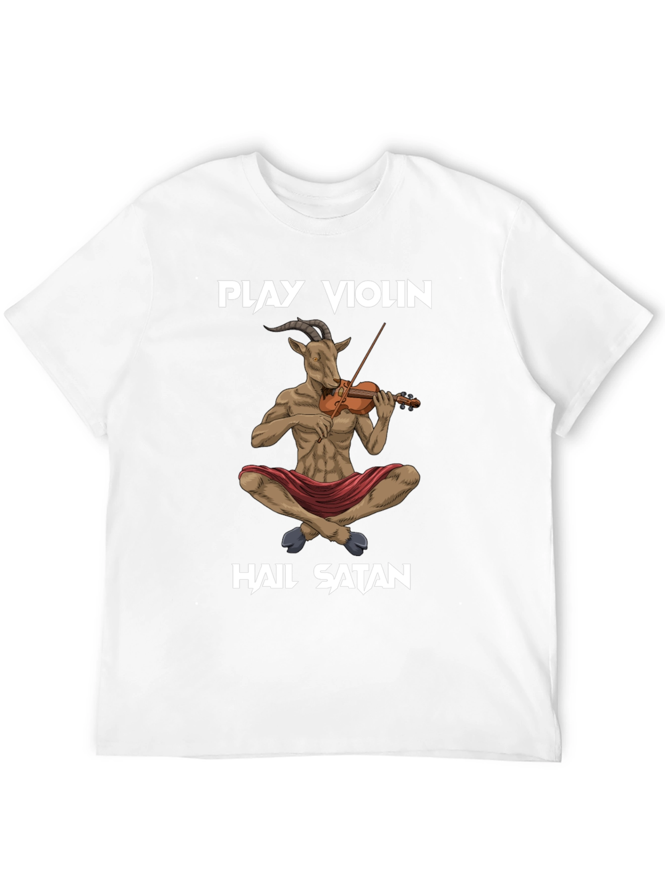 Black Play Violin, Hail Satan T-Shirt view 12