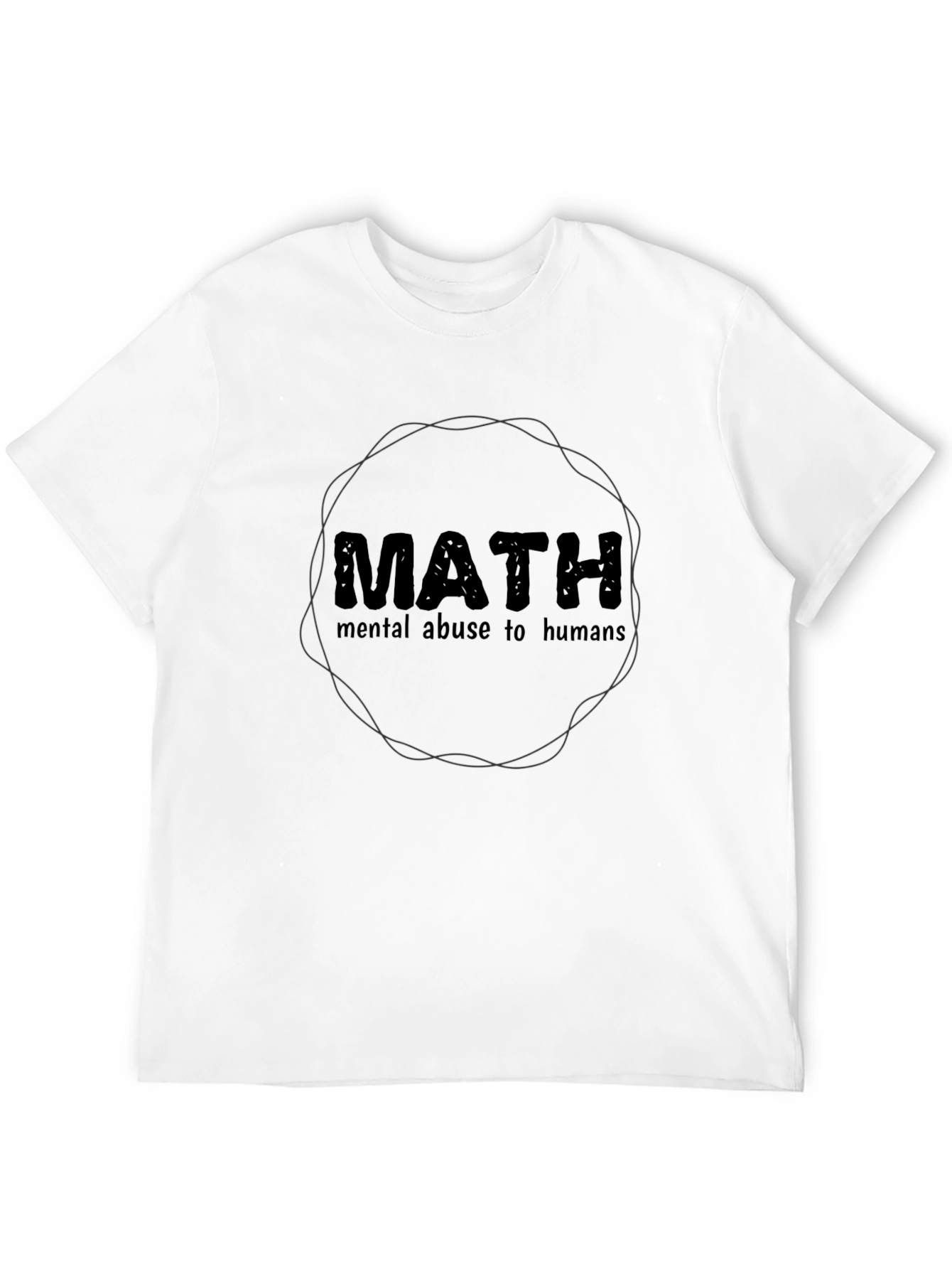 Black Math Mental Abuse T-Shirt view 12