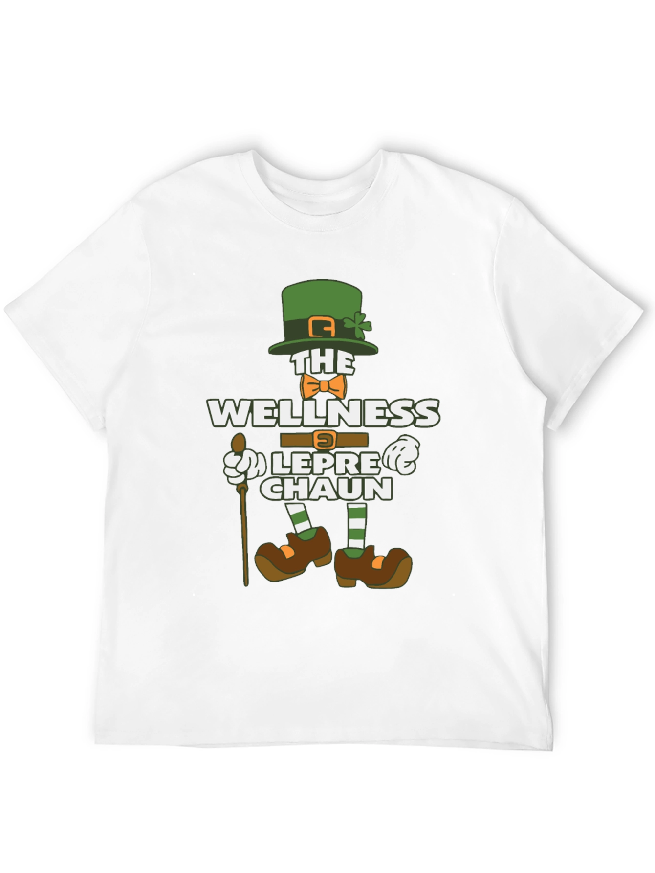 Black Wellness Leprechaun Graphic Tee - St. Patrick's Day Shirt view 12