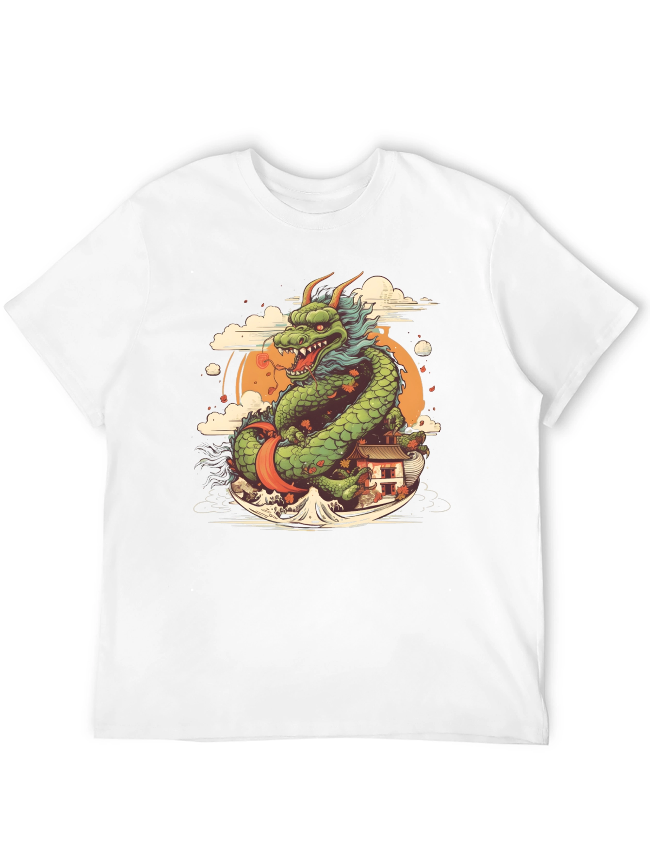 Black Dragon Graphic Tee - Japanese Art Inspired view 12