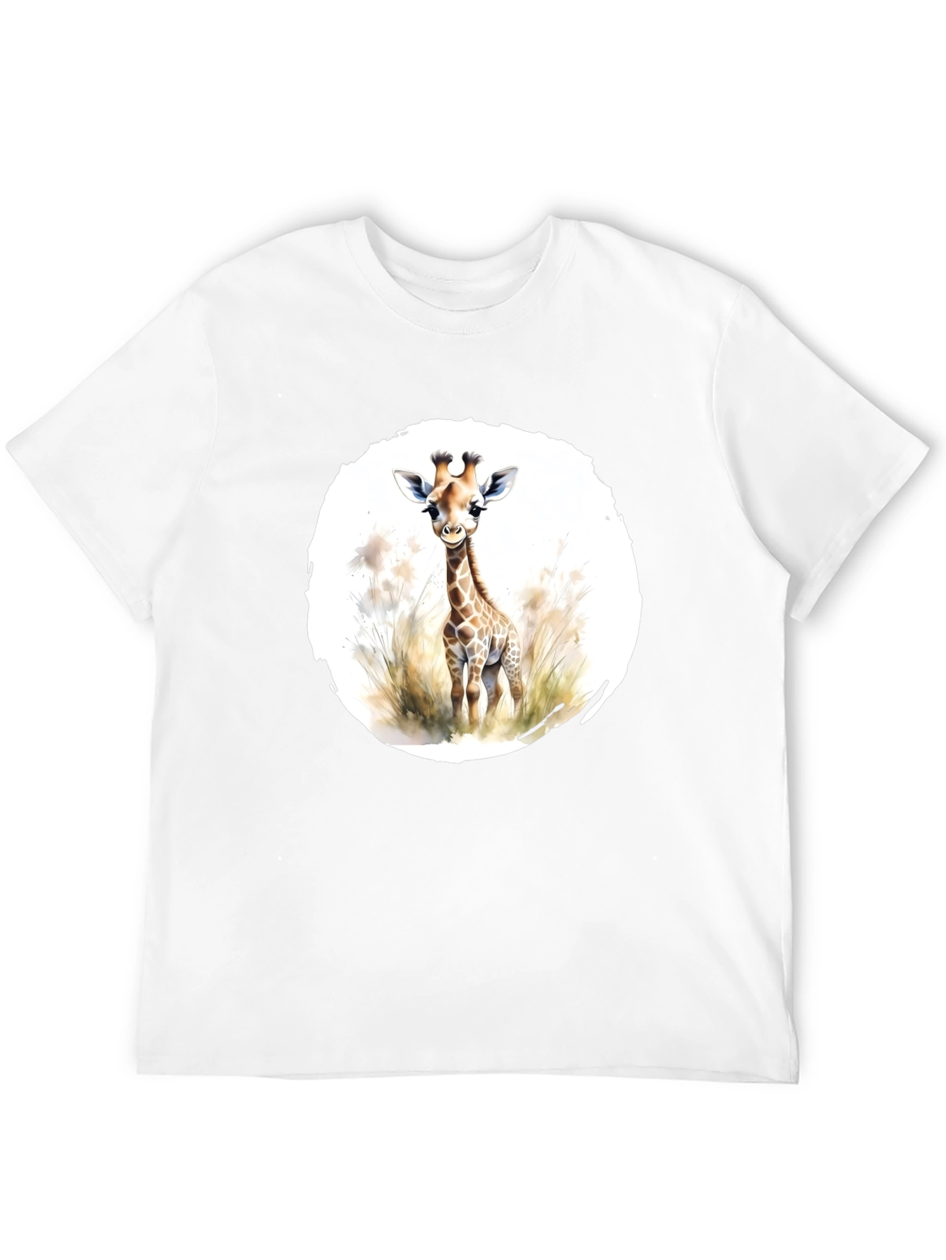 Black Giraffe Graphic Tee - Unisex Black T-Shirt view 12