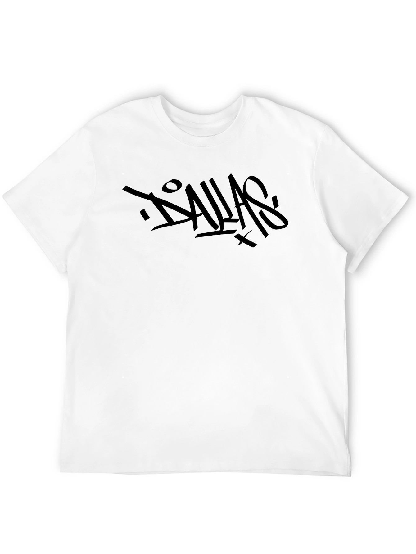 Black Men's Black Dallas Graffiti Graphic Tee view 12
