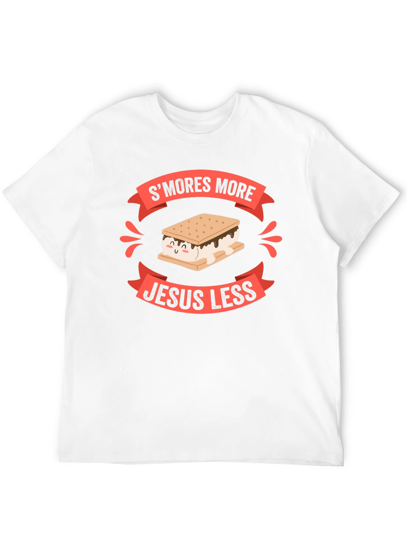 Black S'mores More Jesus Less Graphic T-Shirt view 12