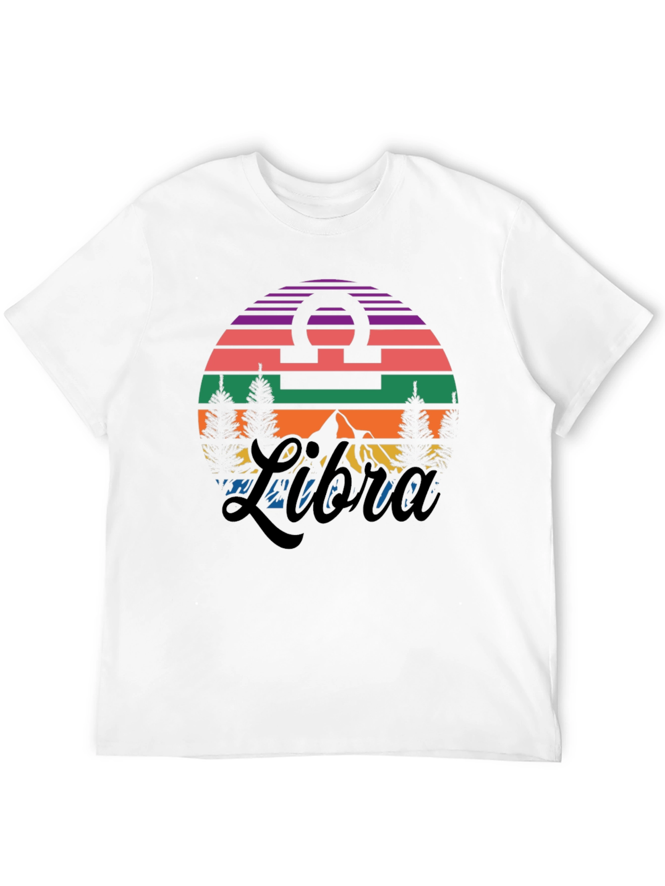 Black Libra Sunset T-Shirt view 12