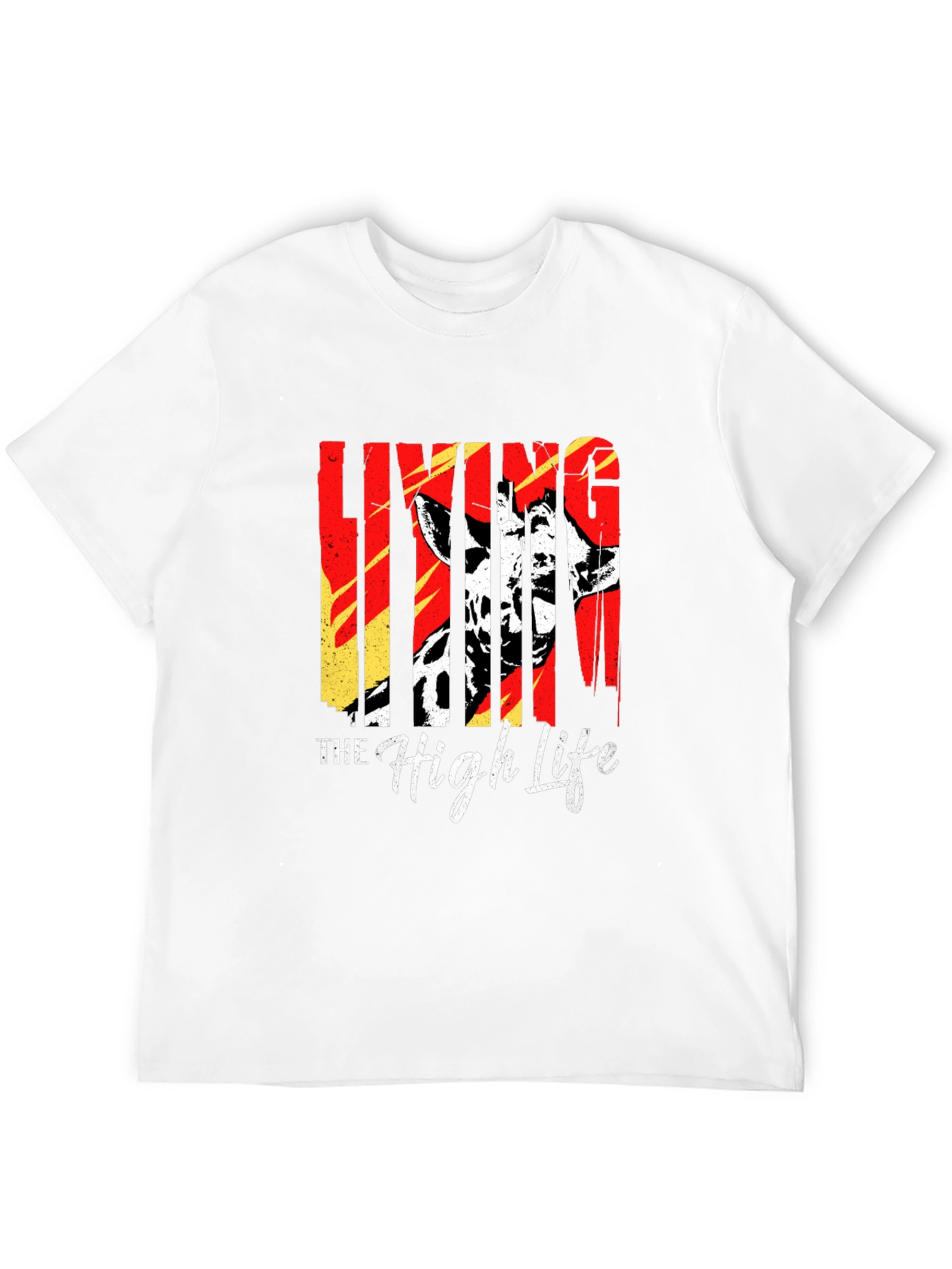 Black Living The High Life Giraffe T-Shirt - Black view 12