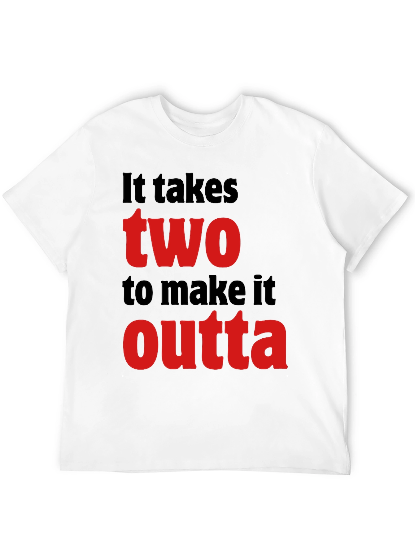 Black It Takes Two T-Shirt - Stylish Graphic Tee view 12