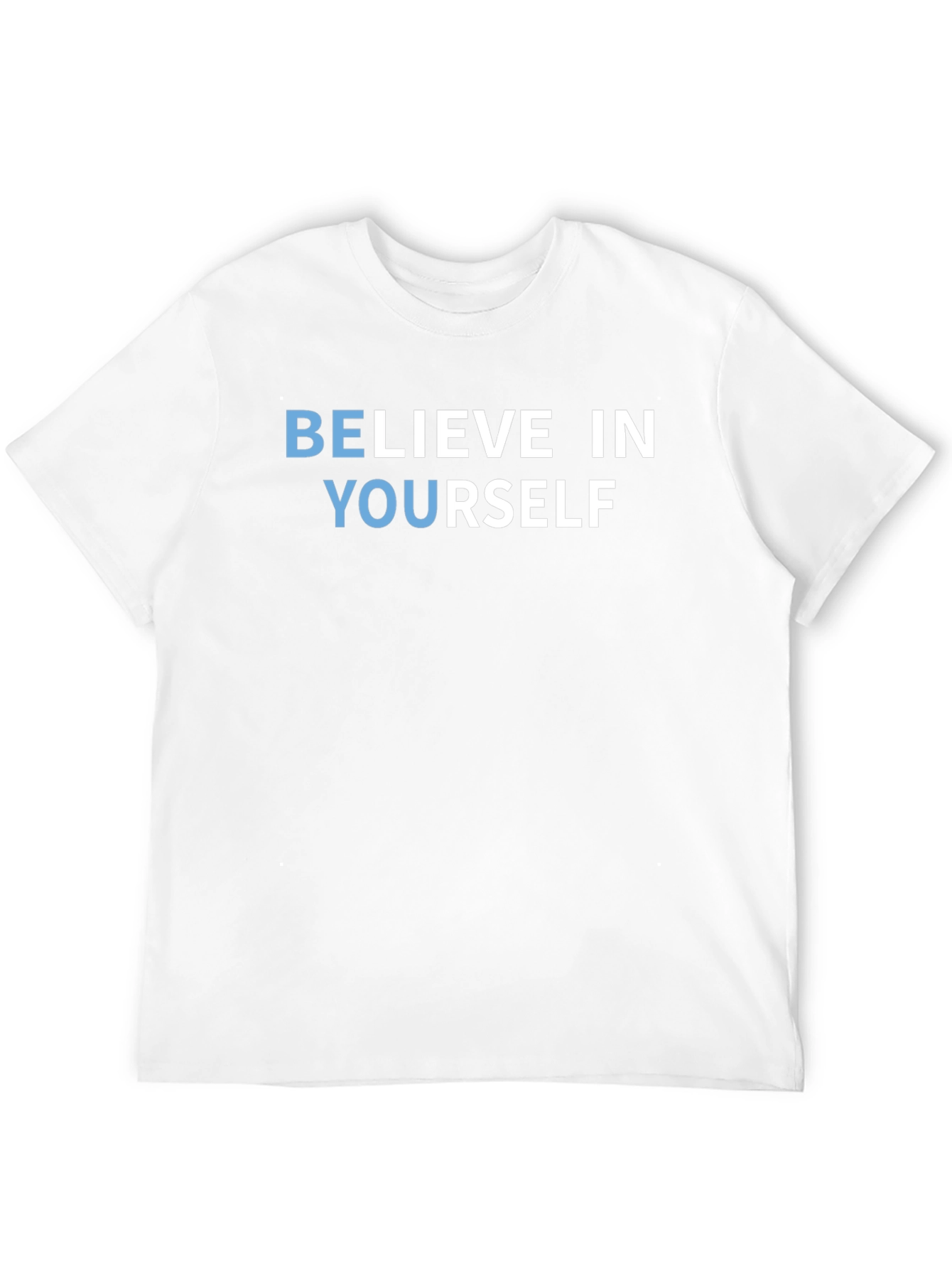 Black Believe In Yourself Motivational T-Shirt view 12