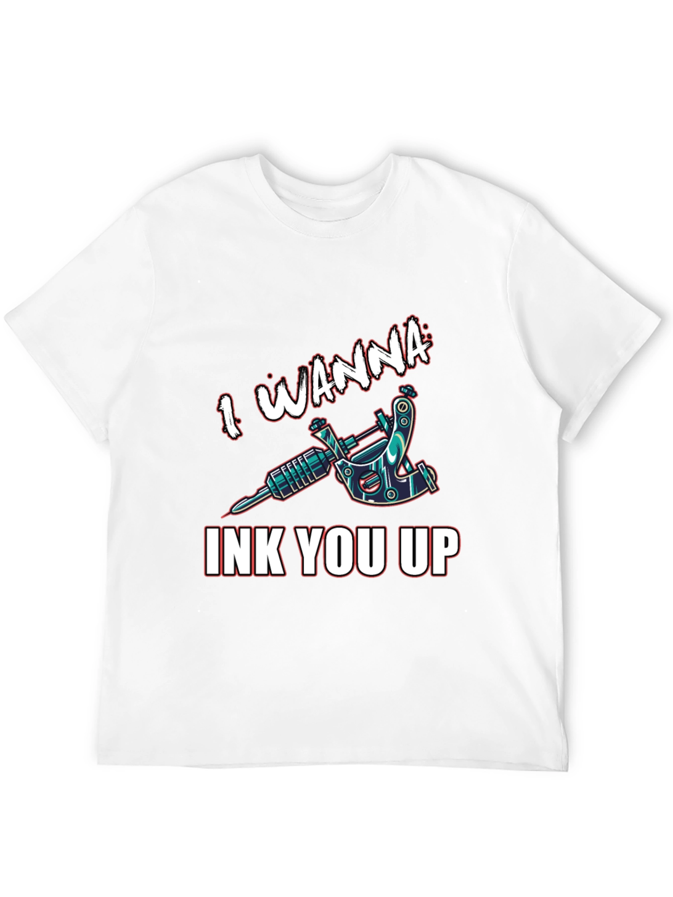Black I Wanna Ink You Up Tattoo T-Shirt - Black Cotton view 12