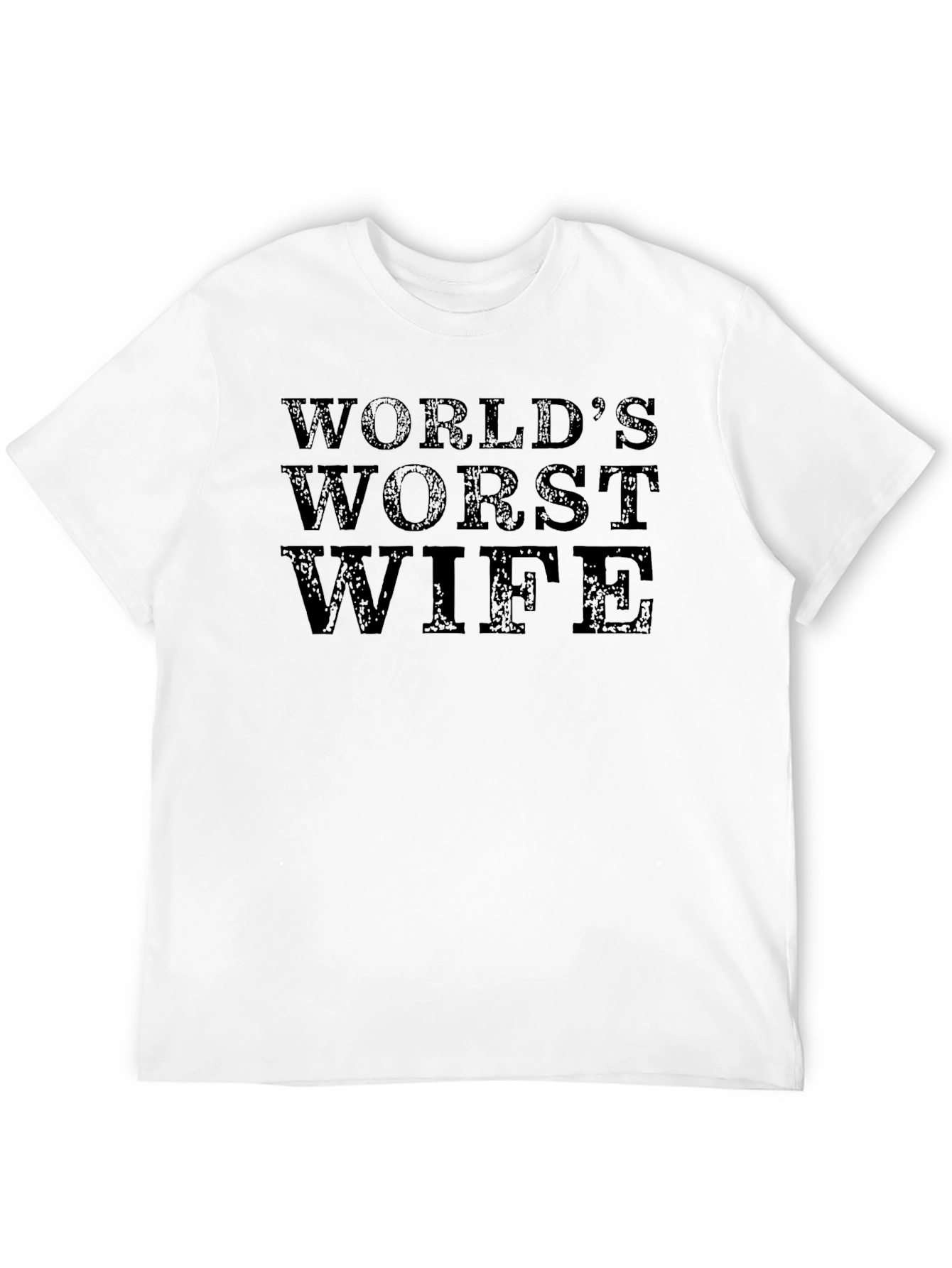 Black World's Worst Wife T-Shirt - Funny Novelty Tee view 12