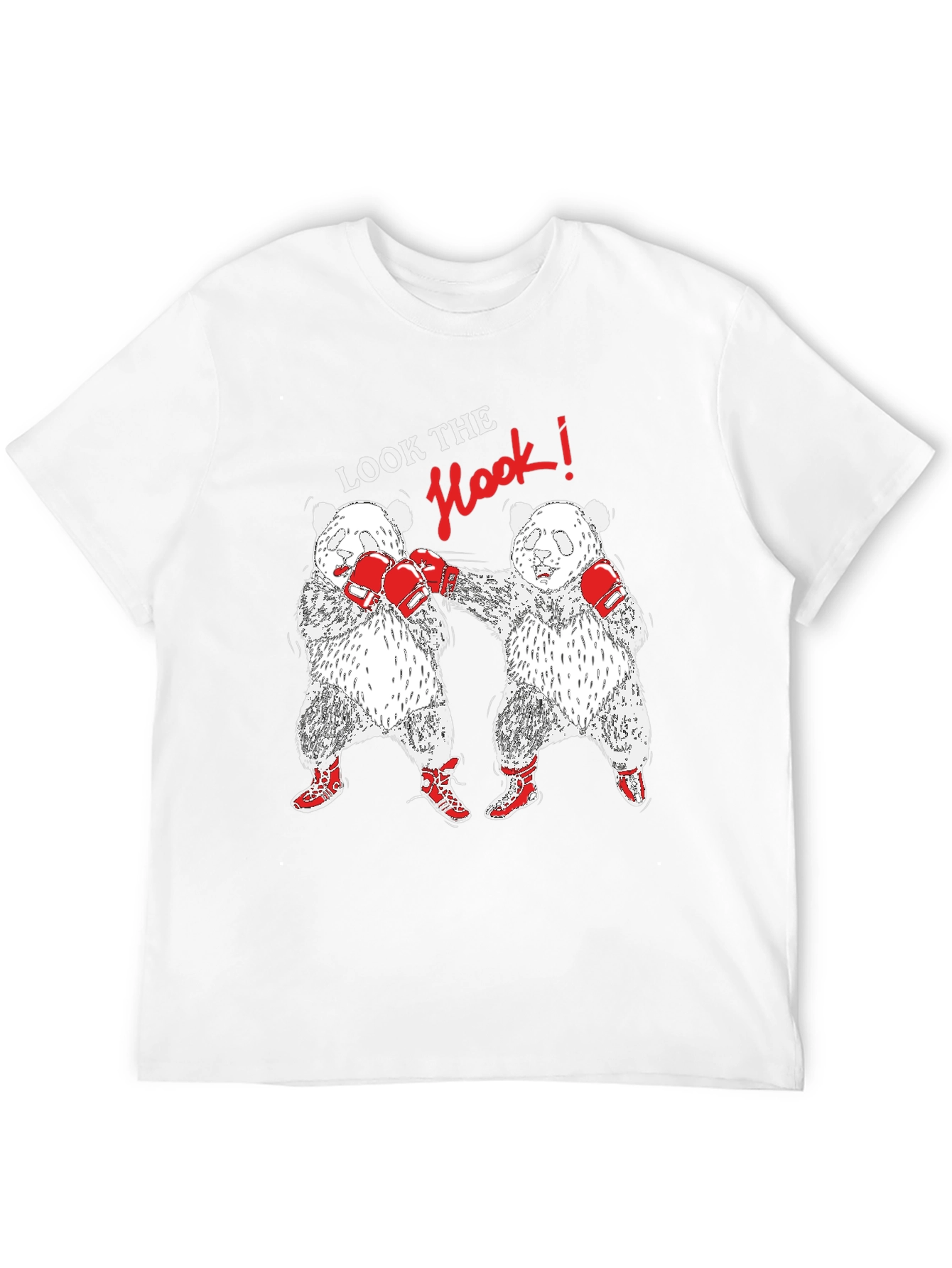 Black Panda Boxing T-Shirt: Look The Hook! view 12