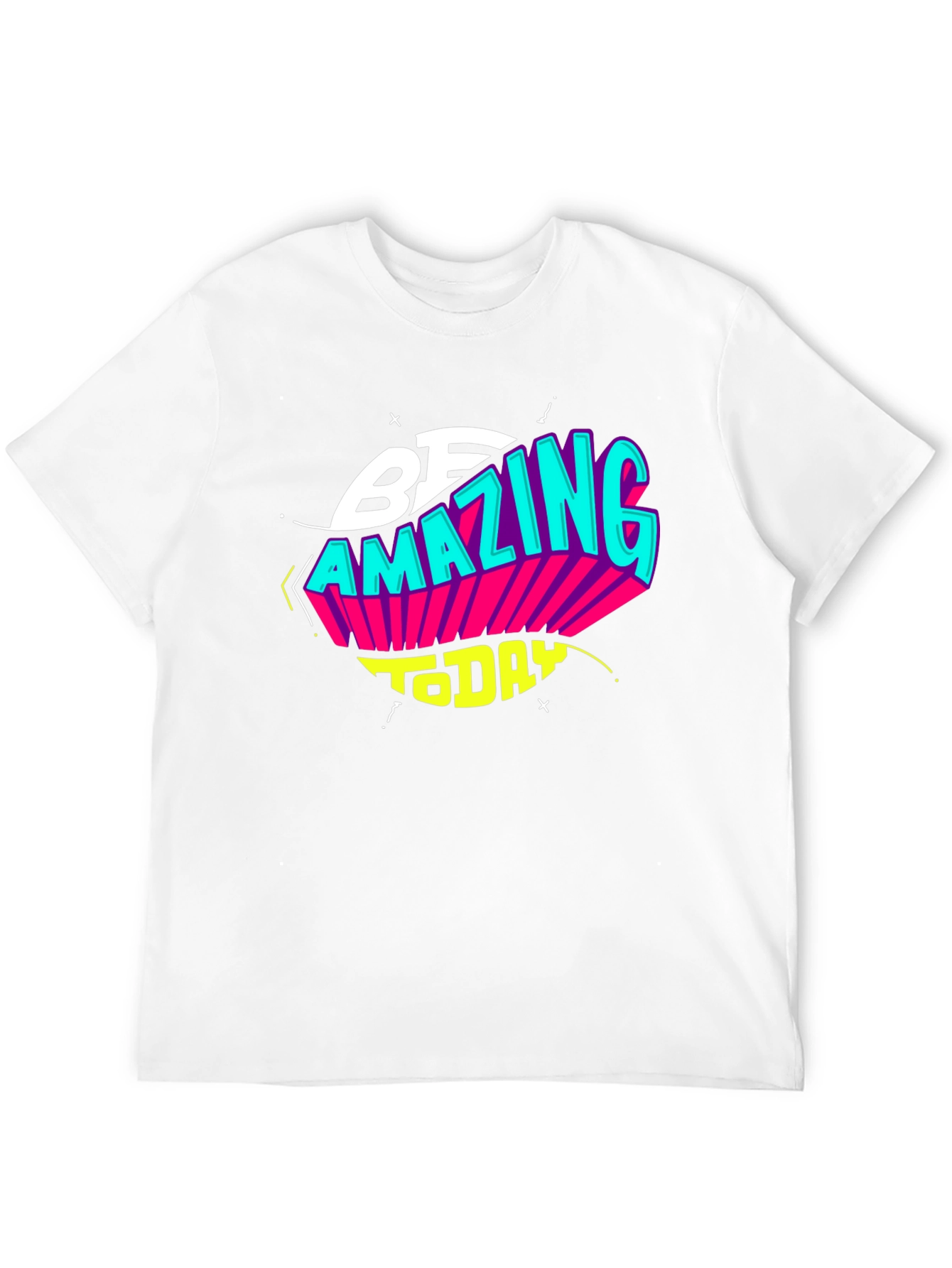 Black Be Amazing Today Black Graphic T-Shirt view 12