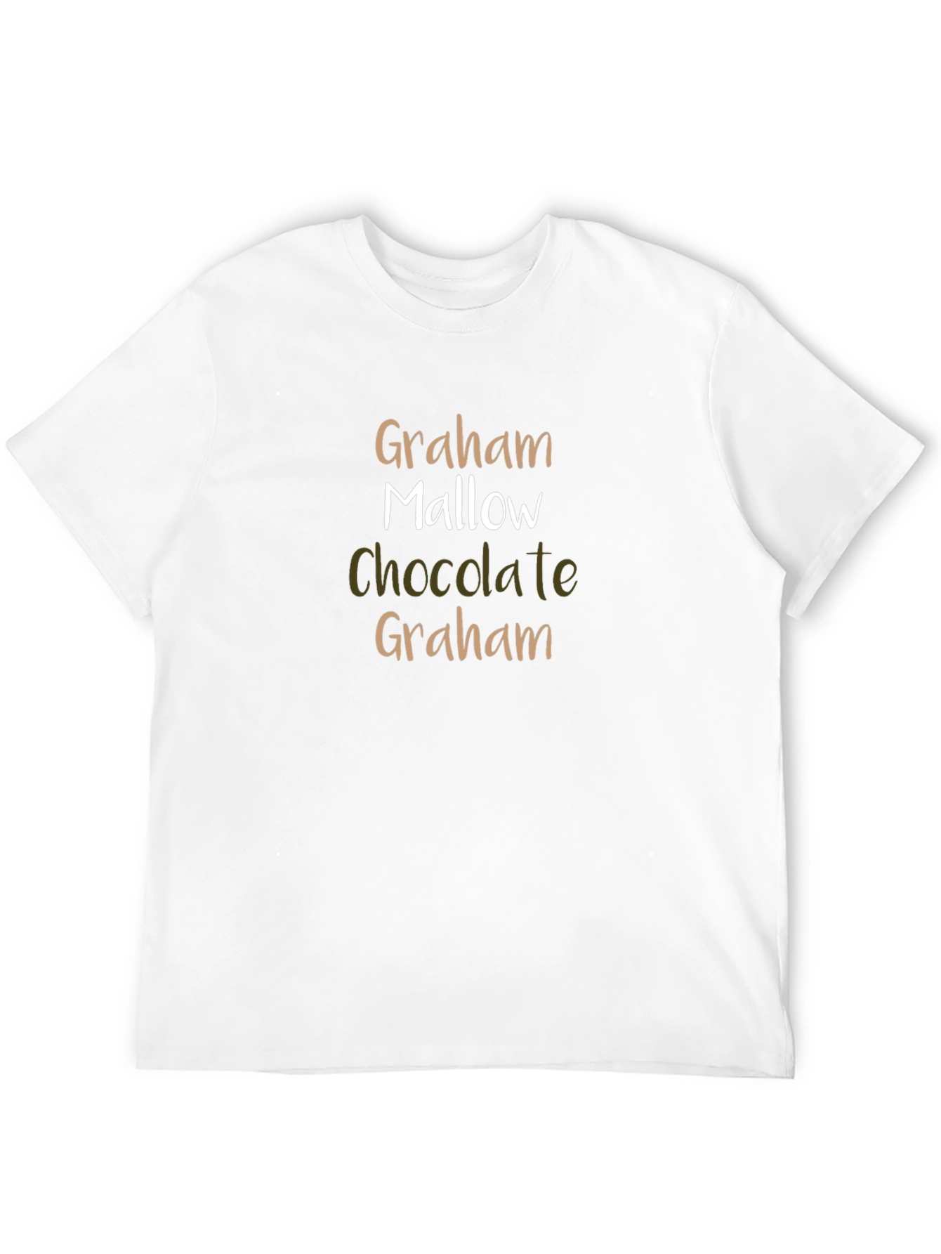 Graham Mallow Chocolate T-Shirt - S'mores Lover Tee - 12
