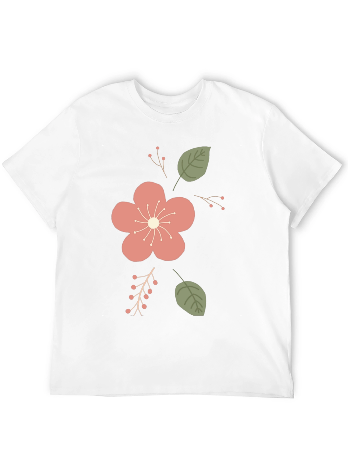 Black Floral Print Crew Neck T-Shirt view 12