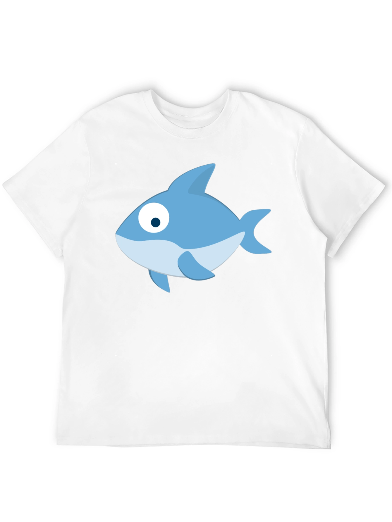 Black Cartoon Fish Black T-Shirt - Casual Style view 12