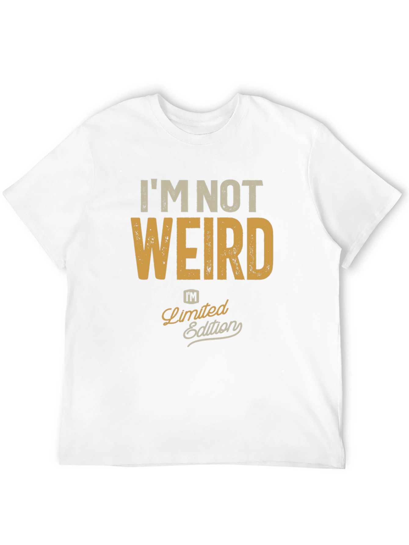 Black I'm Not Weird, Limited Edition Black Graphic T-Shirt view 12