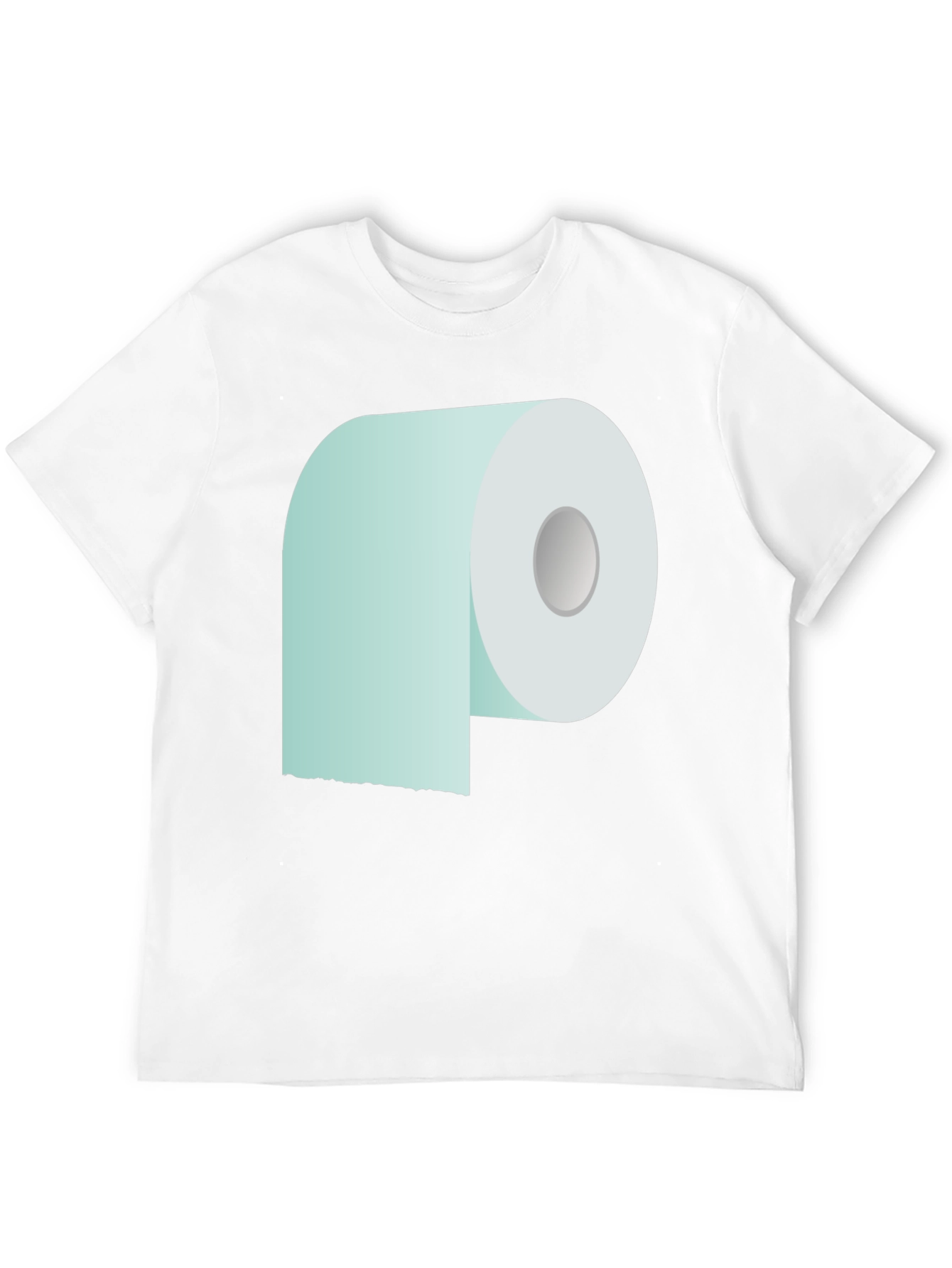 Black Toilet Paper Graphic Tee - Novelty Comfort view 12