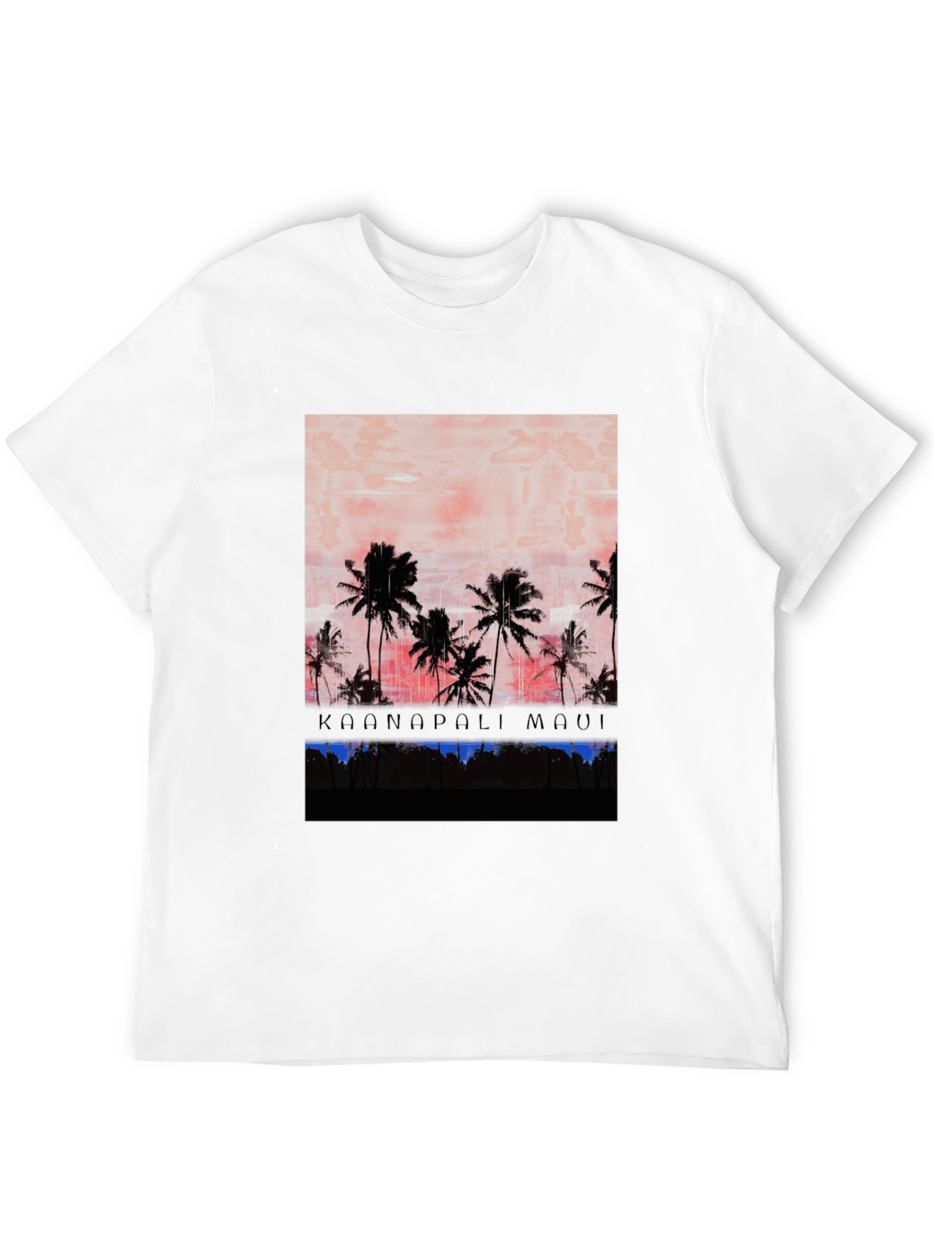 Black Kaanapali Maui Palm Tree Graphic Tee view 12