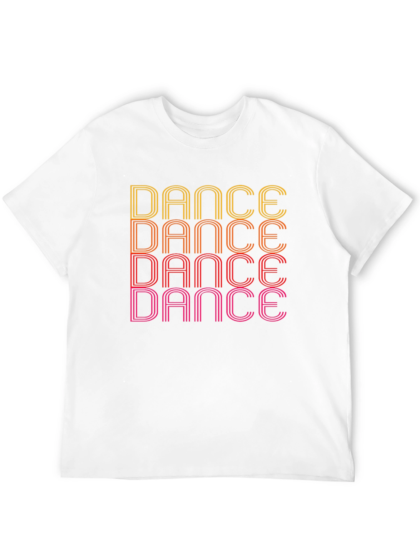 Black Retro Dance Graphic Tee - Black Cotton T-Shirt view 12