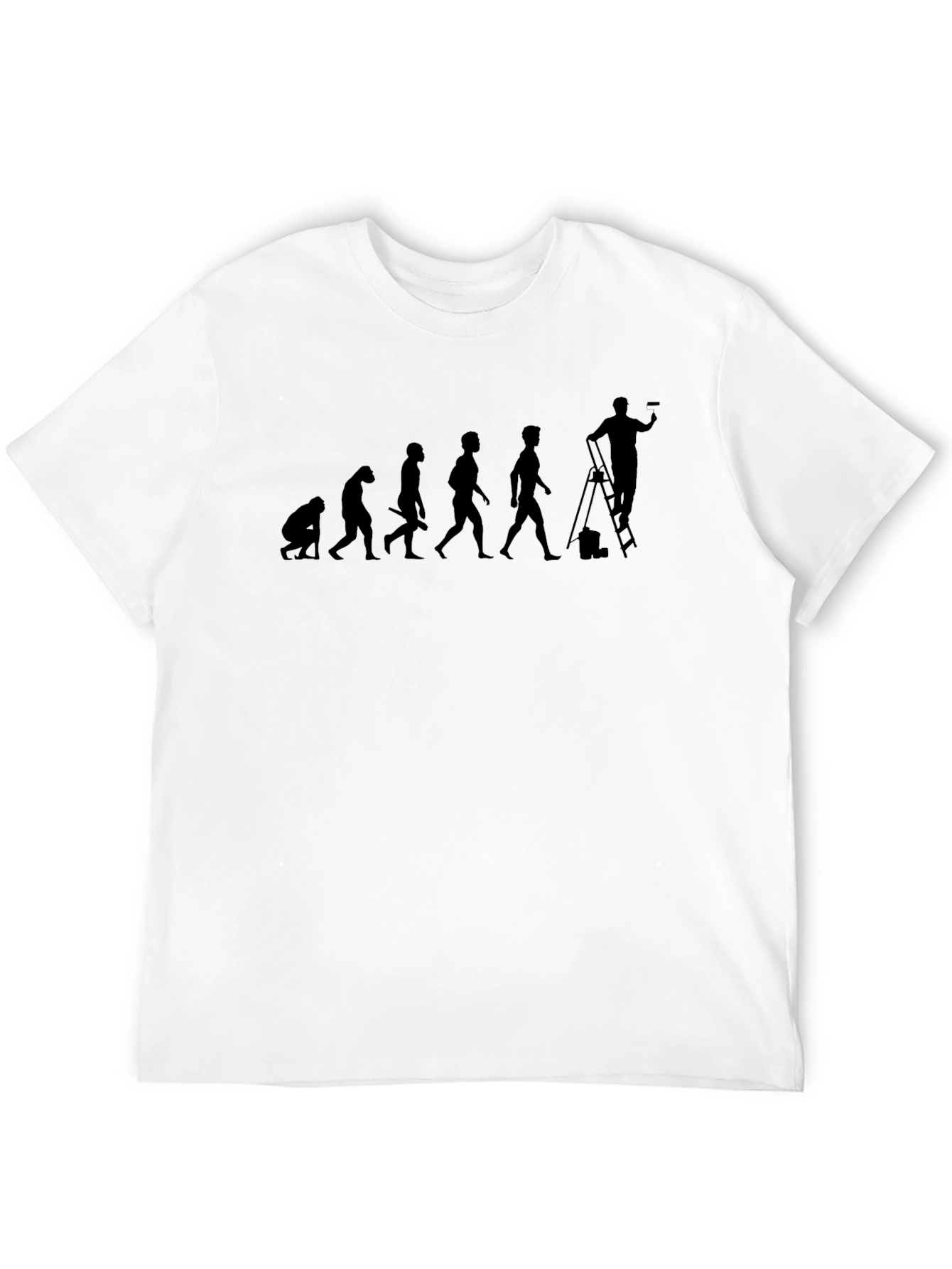 Black Evolution of a Painter T-Shirt view 12