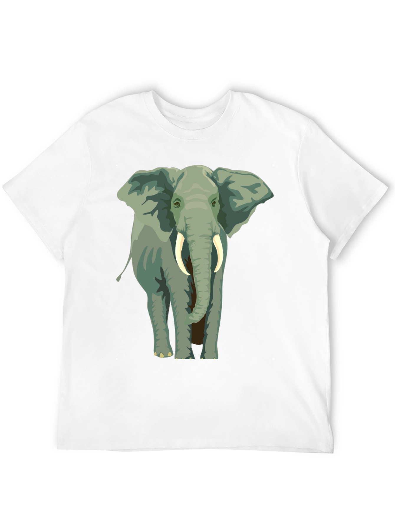 Black Elephant Graphic Print T-Shirt - Black view 12