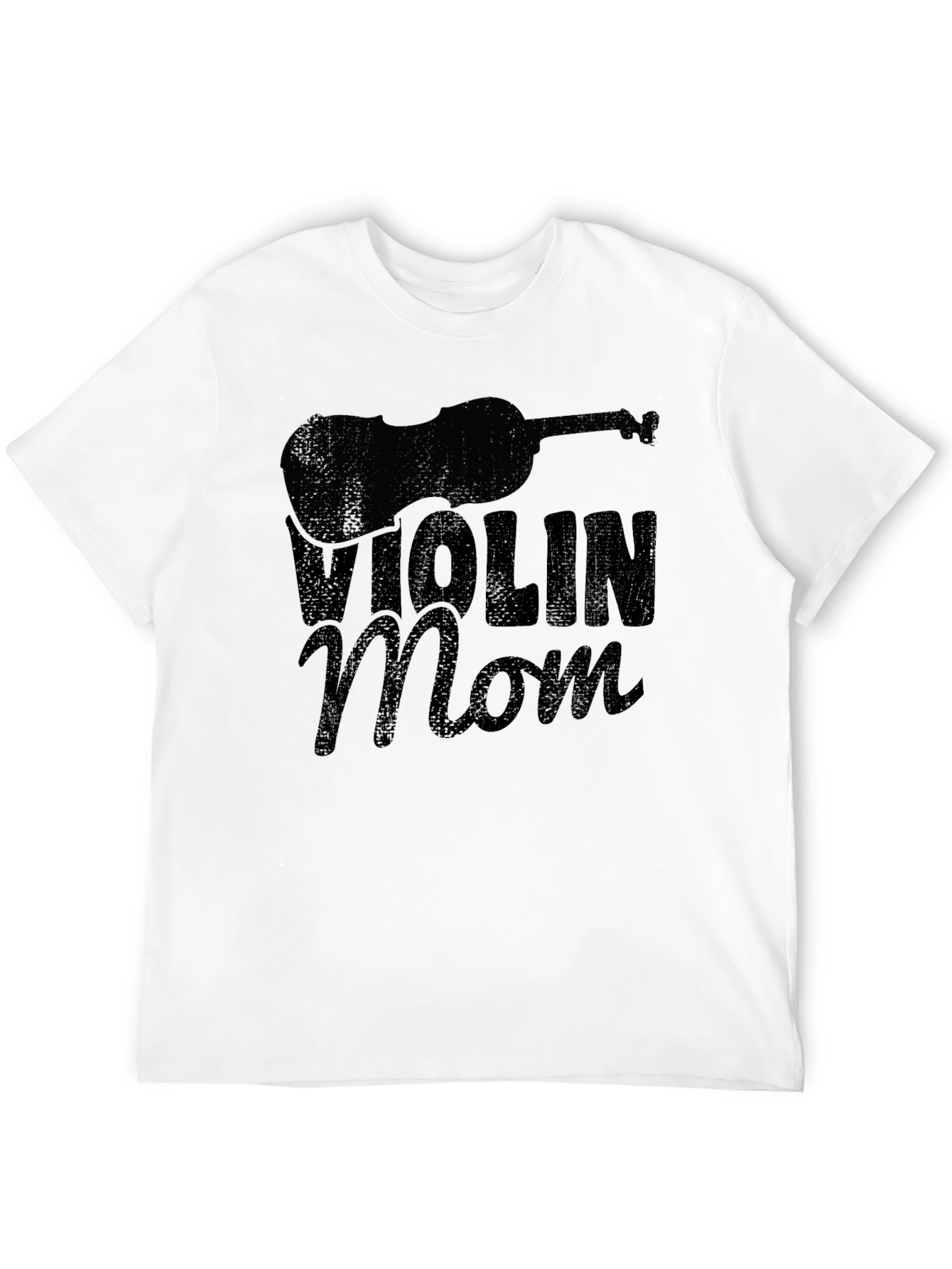 Black Violin Mom T-Shirt - Black view 12
