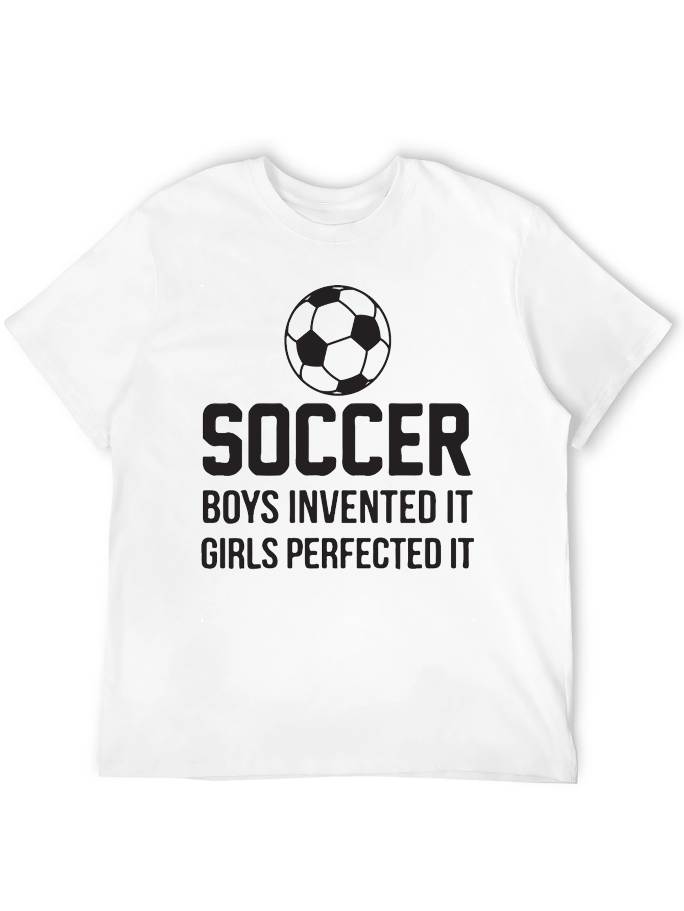 Black Soccer Boys Invented It T-Shirt view 12