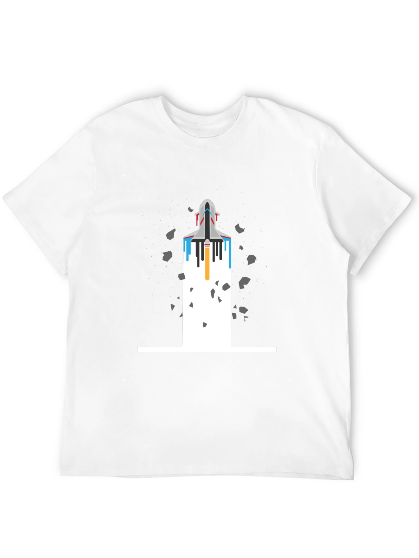 Black Space Shuttle Launch T-Shirt view 12