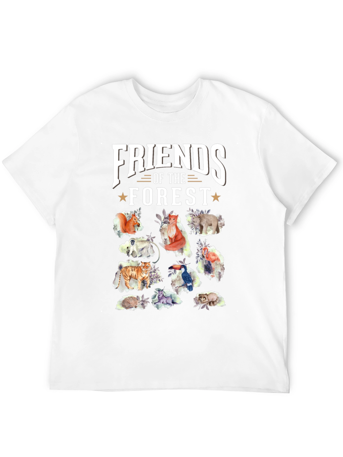 Black Friends of the Forest Black T-Shirt view 12