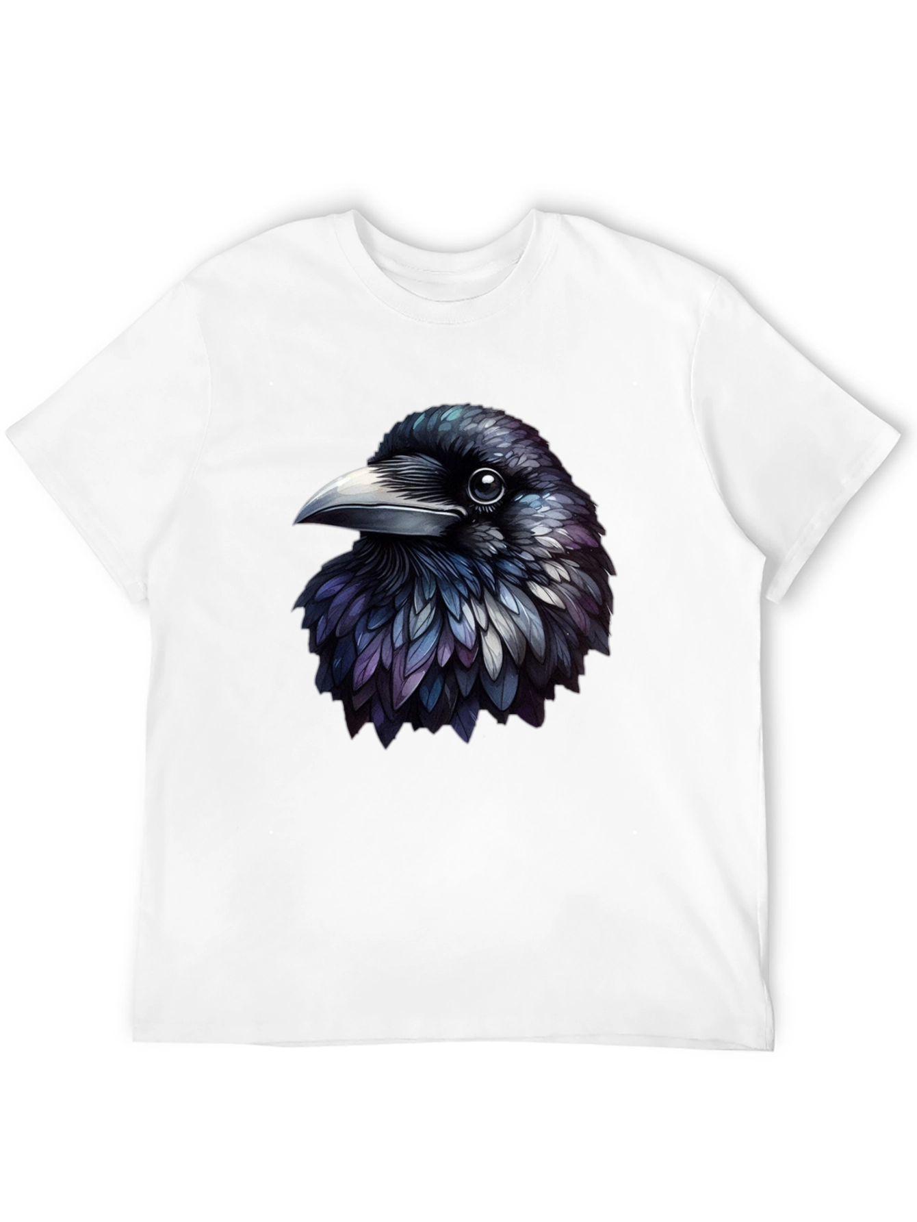 Black Raven Graphic Tee - Unique Bird Design view 12