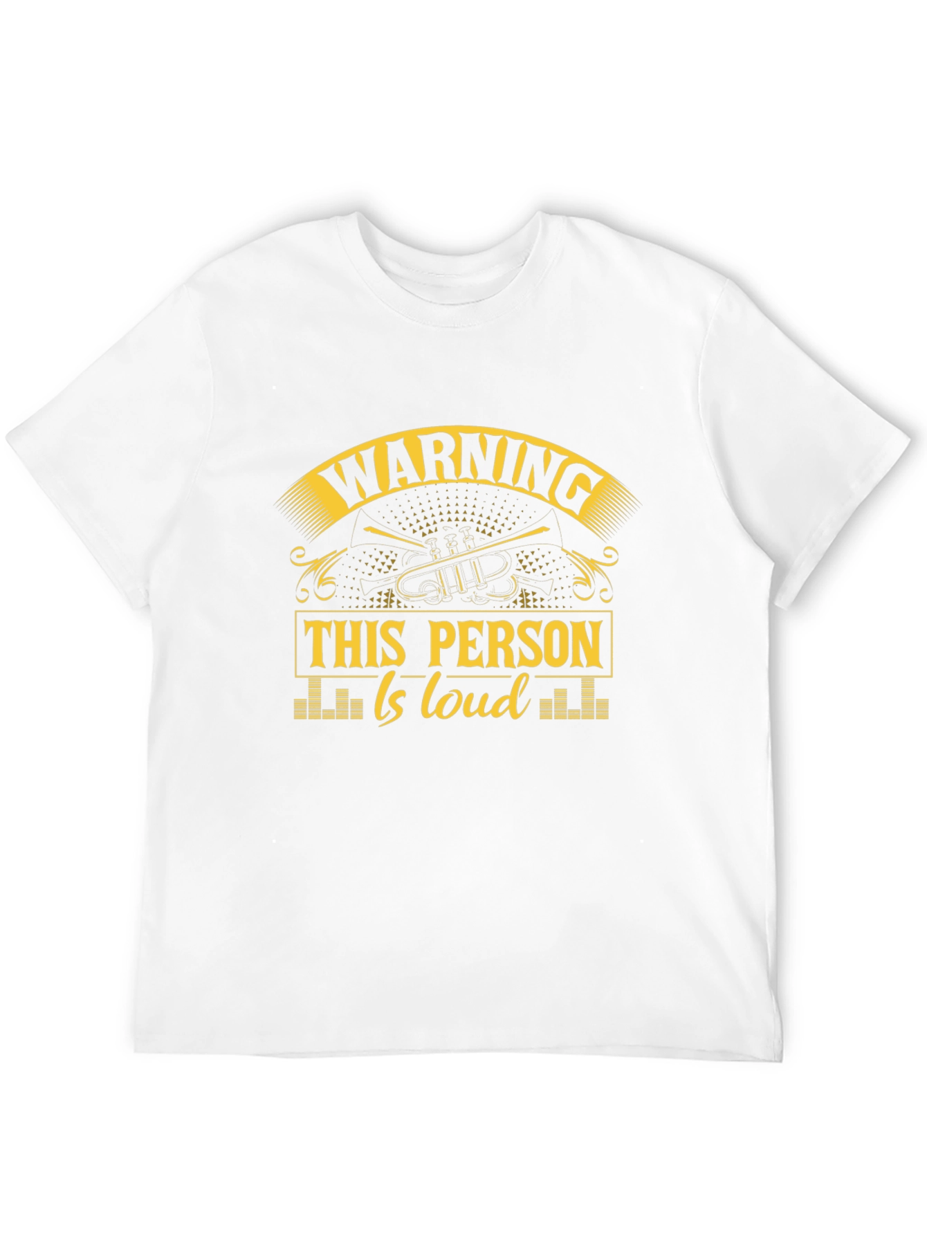 Black Warning This Person Is Loud T-Shirt view 12