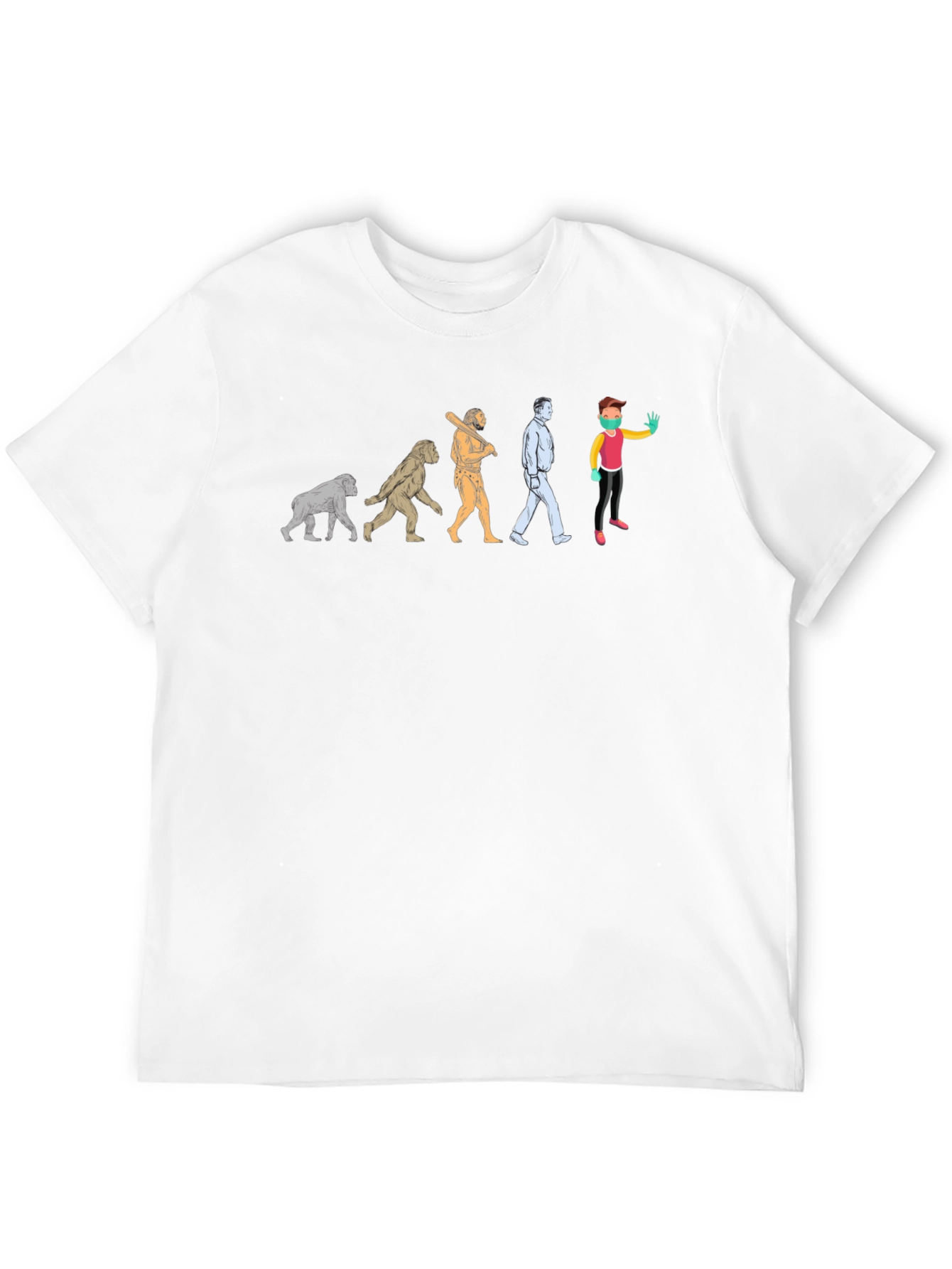 Black Evolution T-Shirt - Funny Novelty Tee view 12