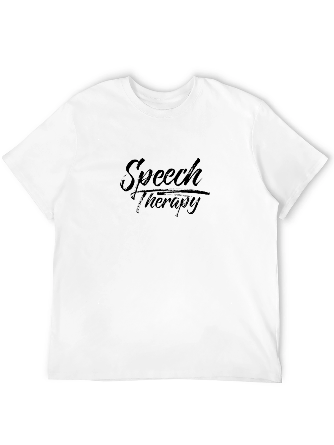 Black Speech Therapy T-Shirt - Black, Comfortable Fit view 12