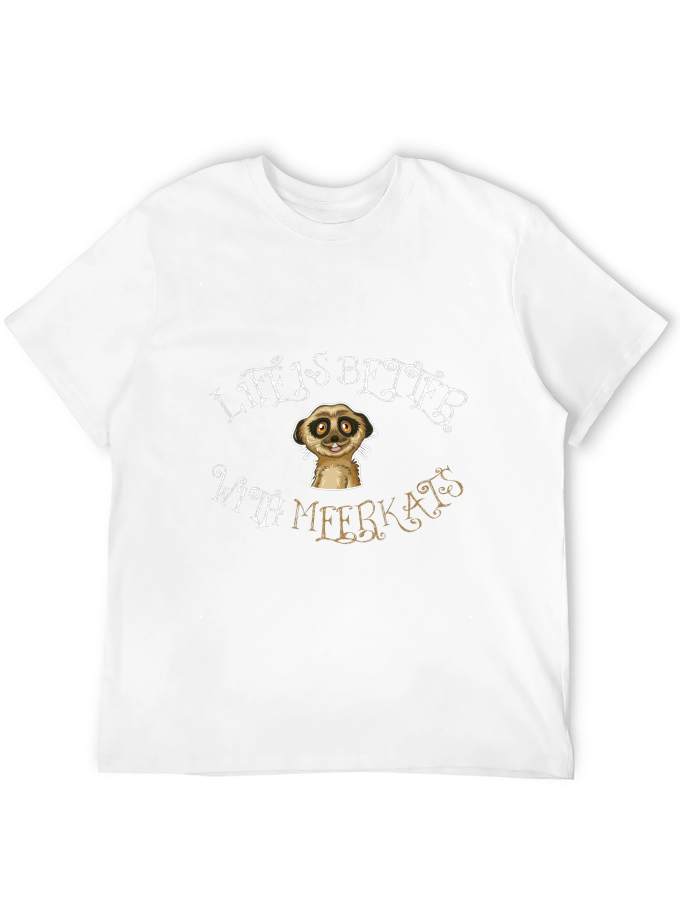 Black Life is Better With Meerkats Black T-Shirt view 12