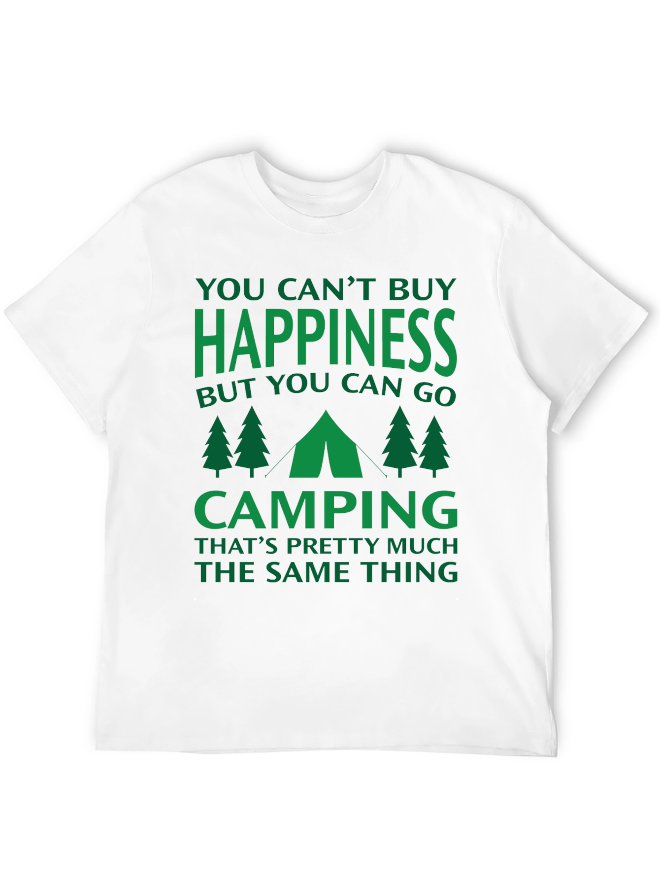 Black Camping Happiness Graphic Tee view 12