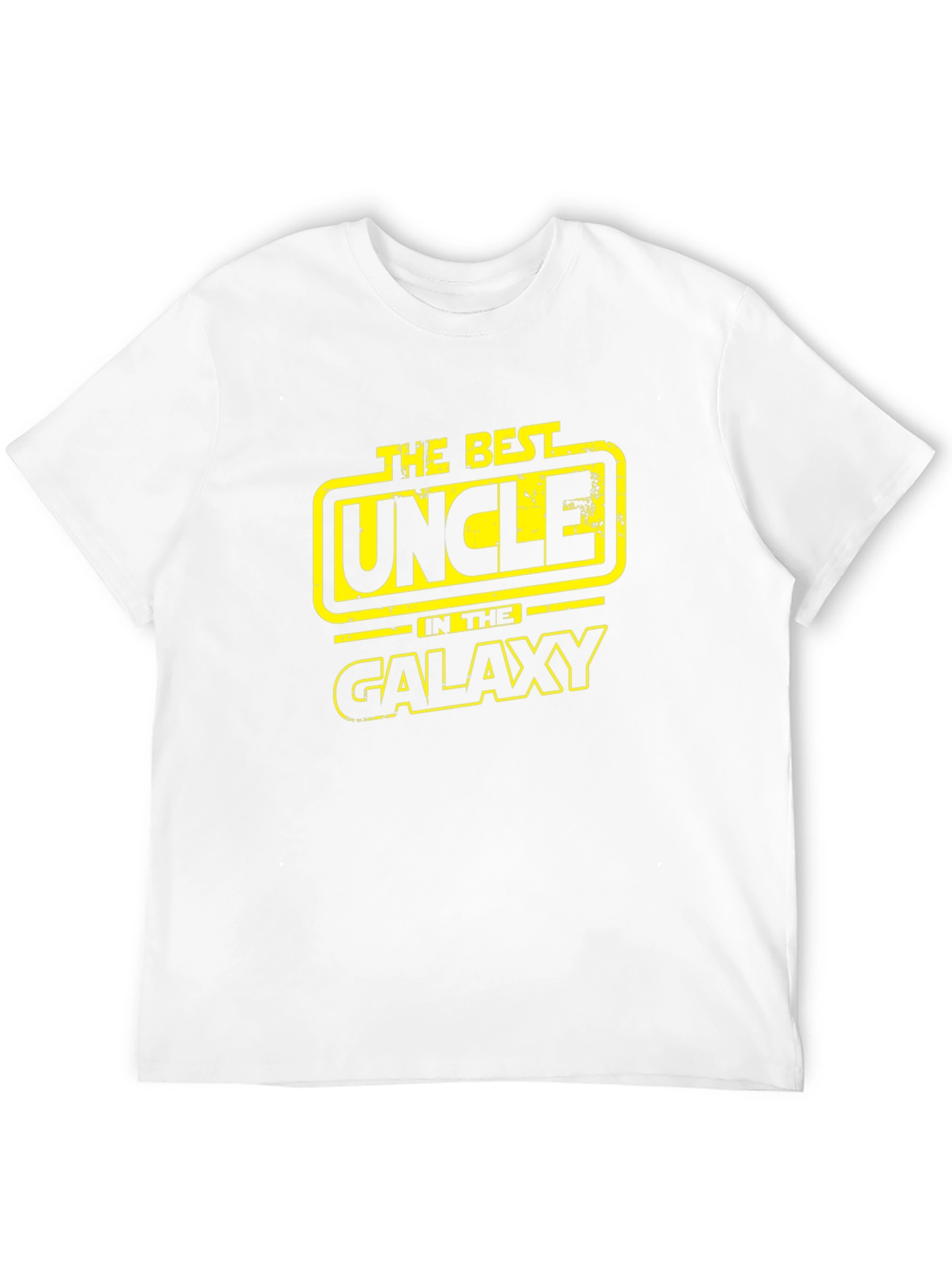 Black Best Uncle in the Galaxy Black T-Shirt view 12