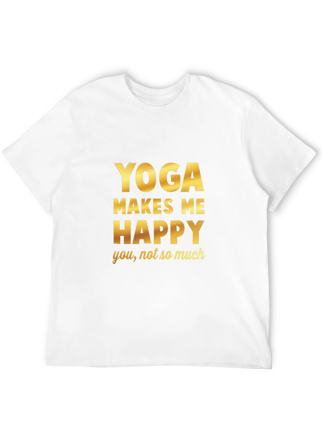 Black Yoga Makes Me Happy T-Shirt view 12