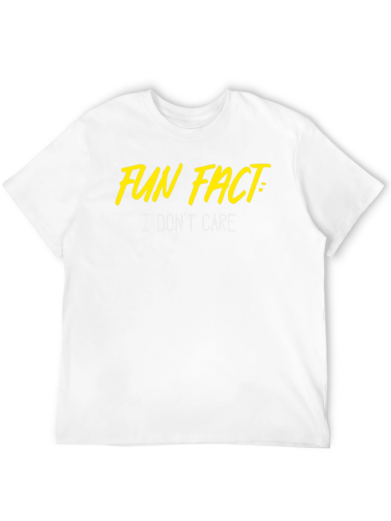 Black Fun Fact: I Don't Care T-Shirt view 12