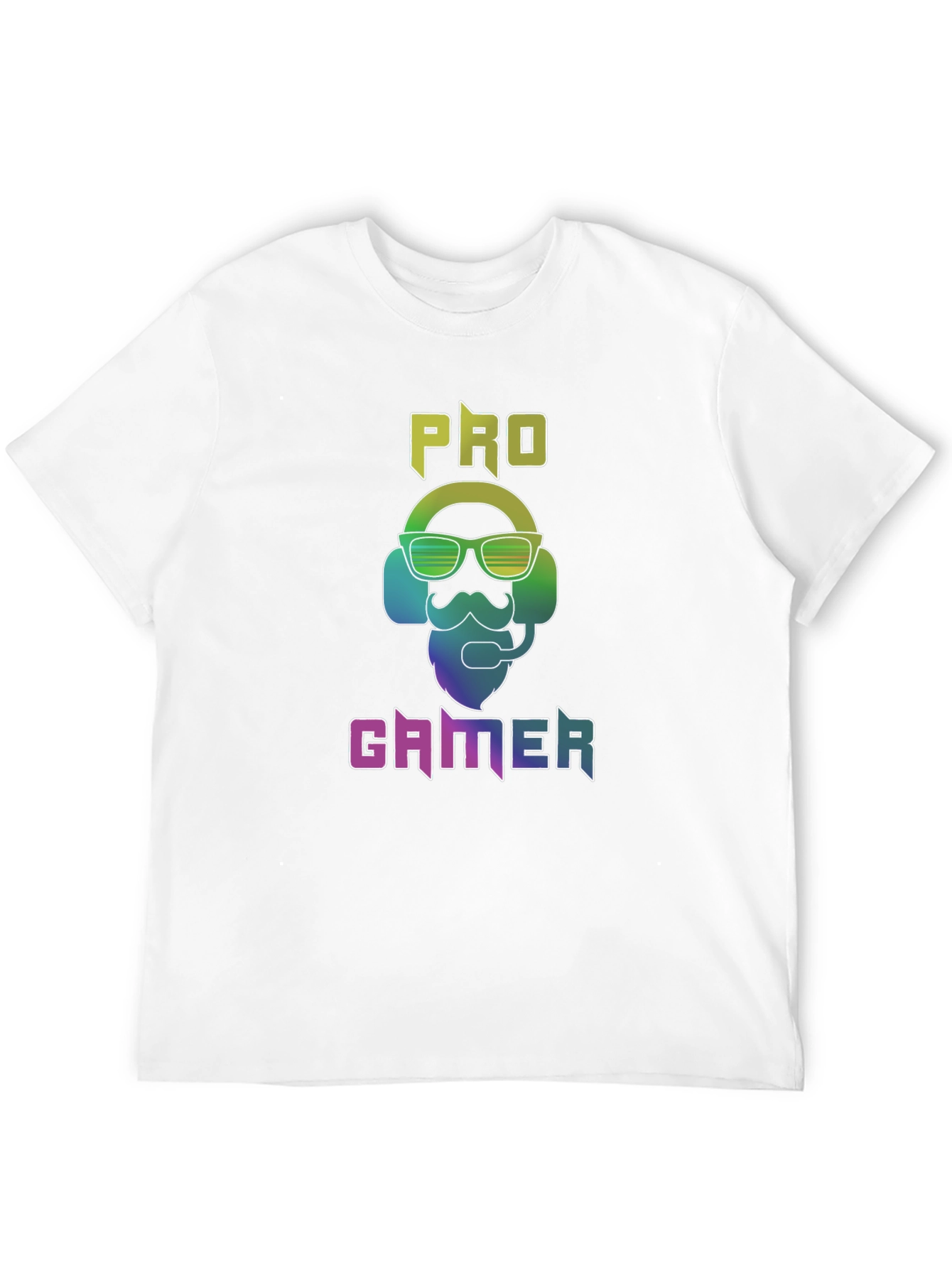 Black Pro Gamer T-Shirt - Black Cotton Tee with Colorful Graphic view 12