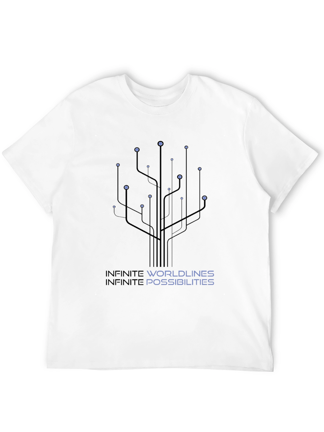 Black Infinite Worldlines T-Shirt view 12