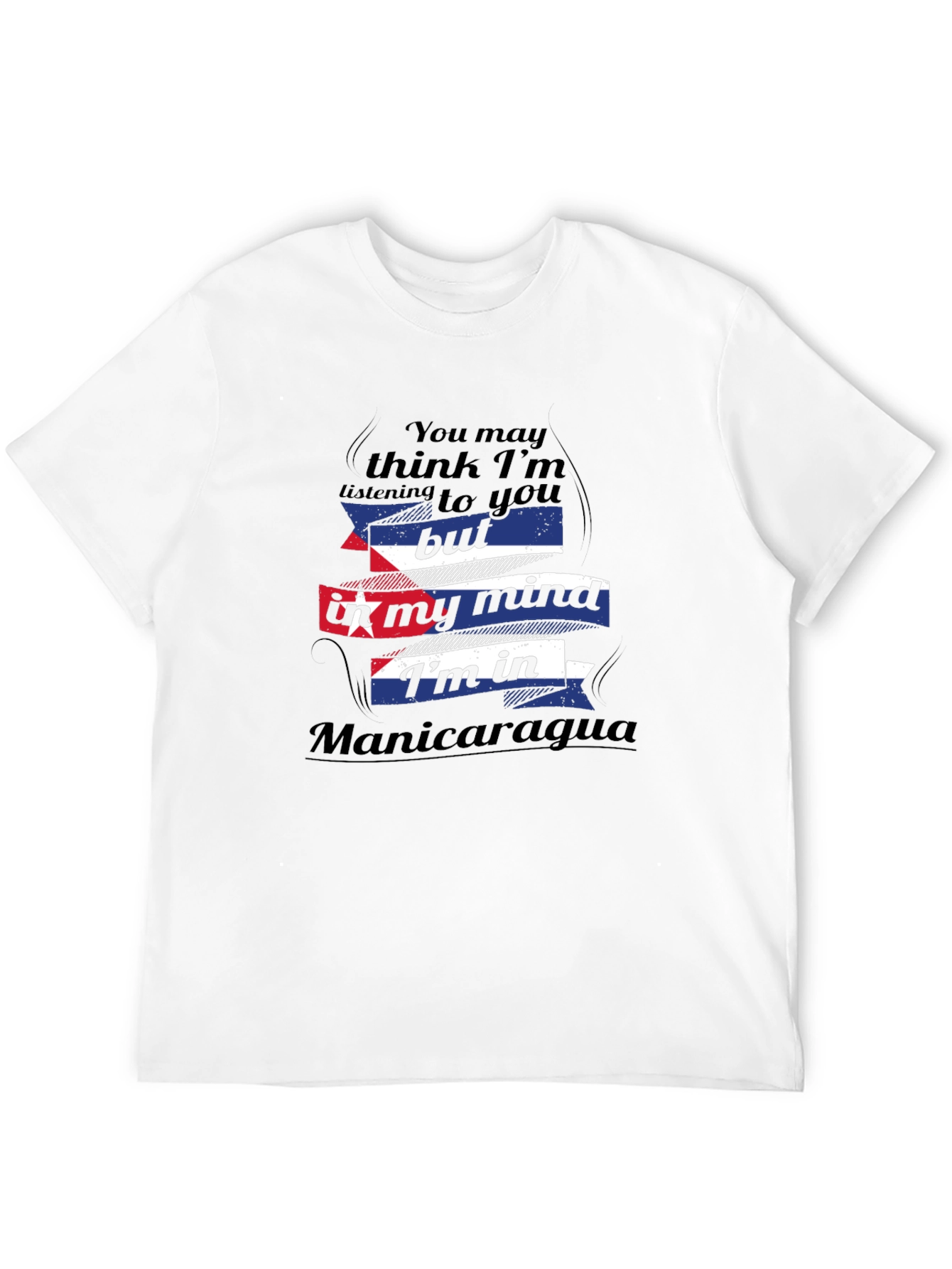 Black Manicaragua Mind T-Shirt - Funny Travel Tee view 12