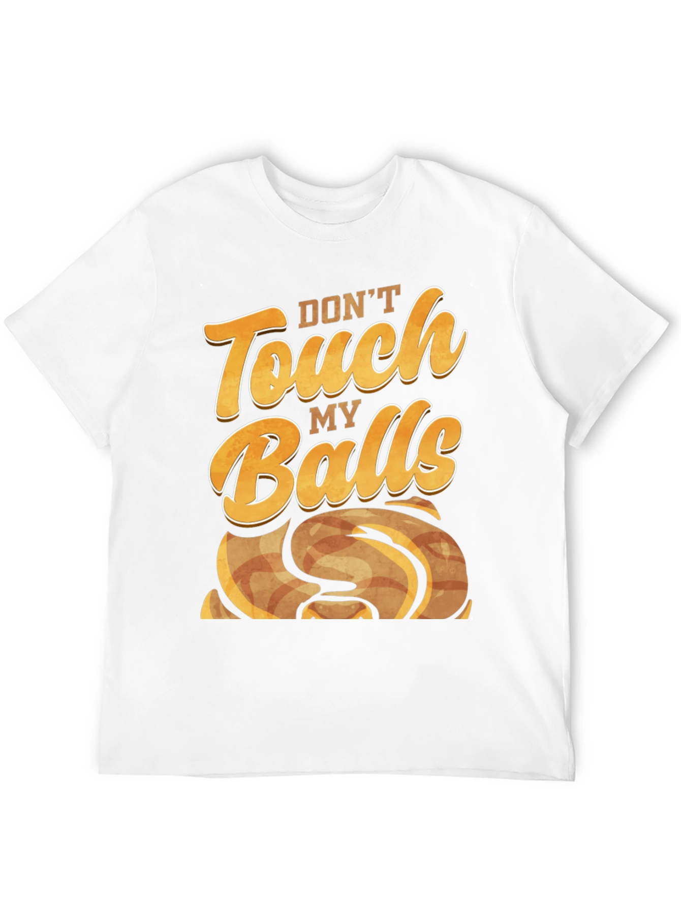 Black Don't Touch My Balls - Novelty Graphic T-Shirt view 12