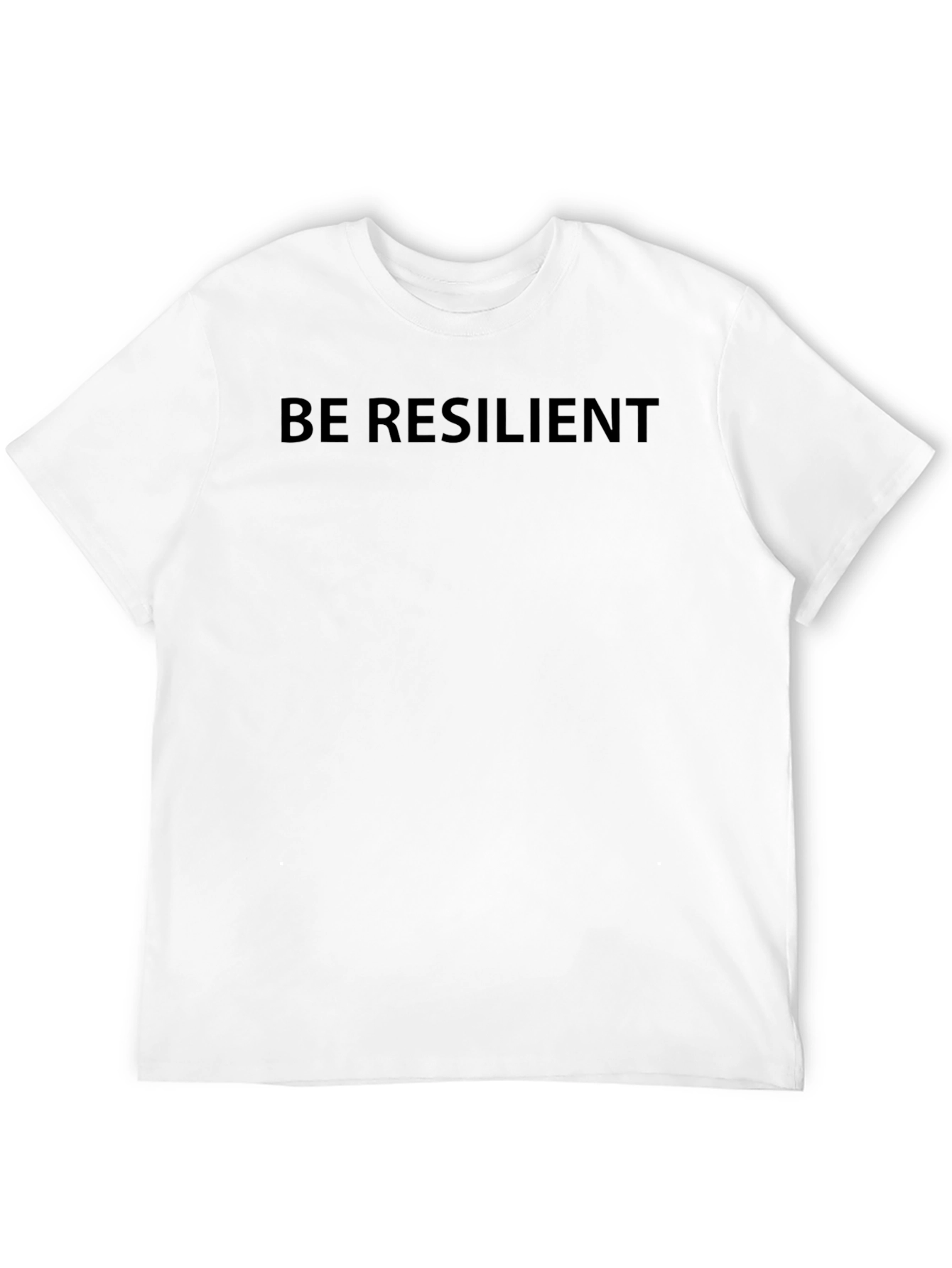 Black Be Resilient Black T-Shirt - Motivational Tee view 12