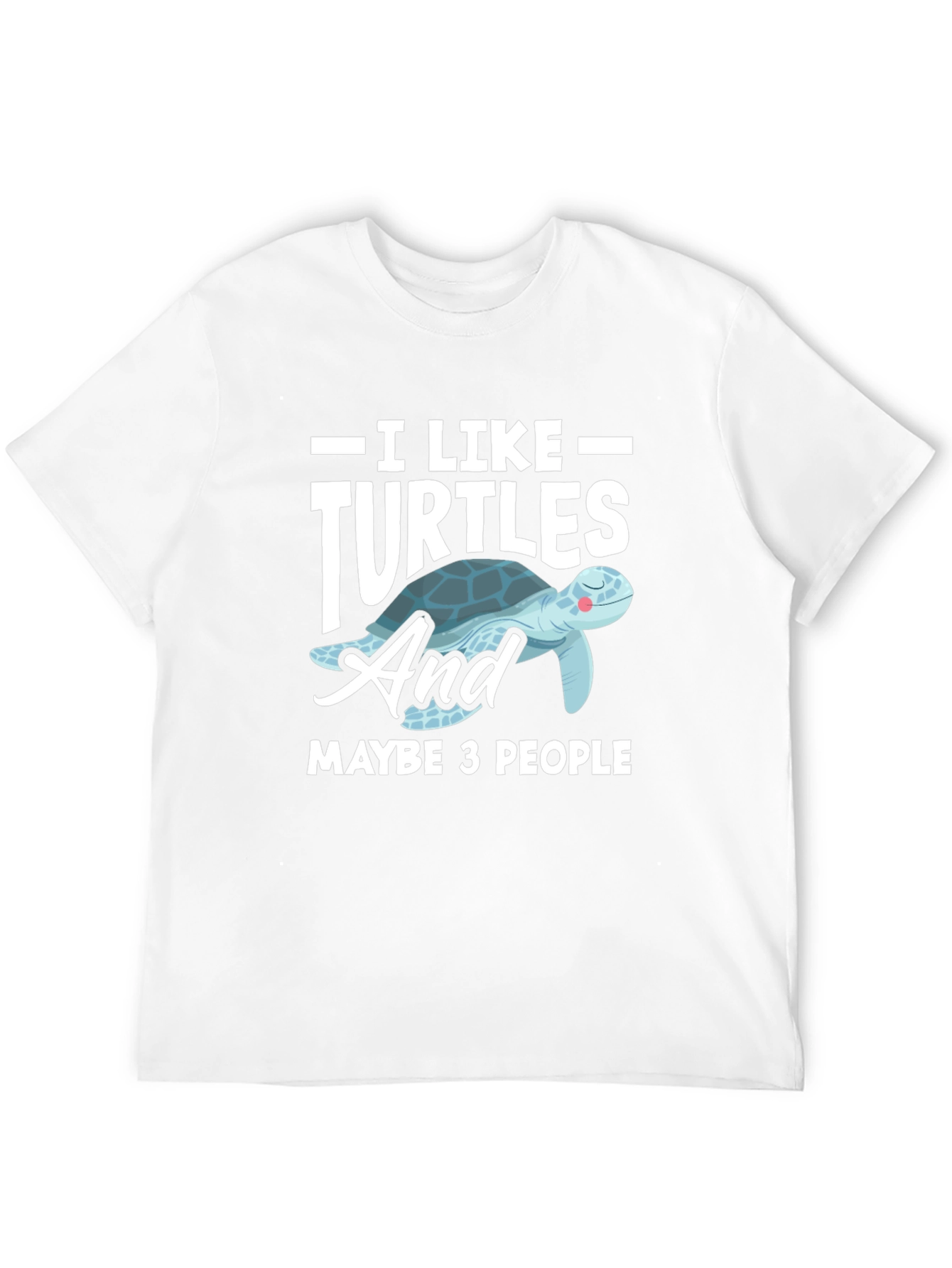 Black I Like Turtles Graphic T-Shirt view 12
