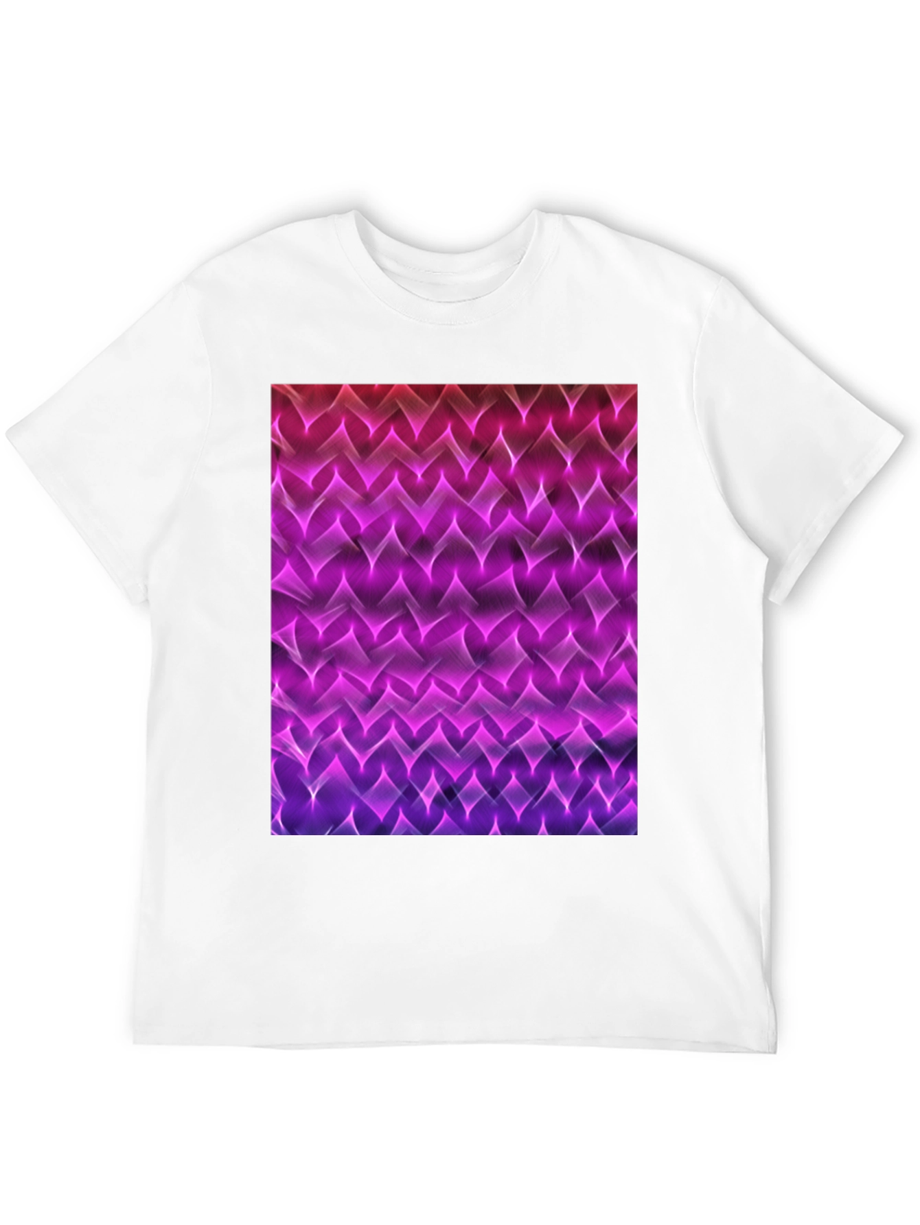 Black Abstract Pattern Black T-Shirt view 12