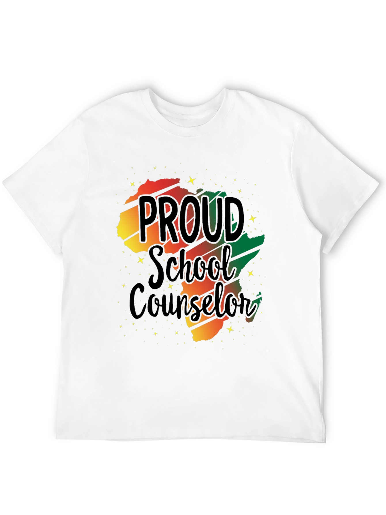 Proud School Counselor Black Pride T-Shirt - 12