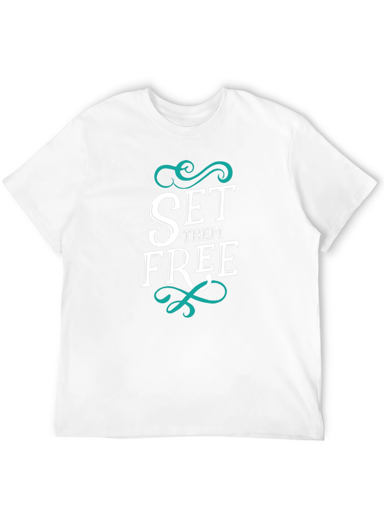 Black Set Them Free Graphic Tee view 12