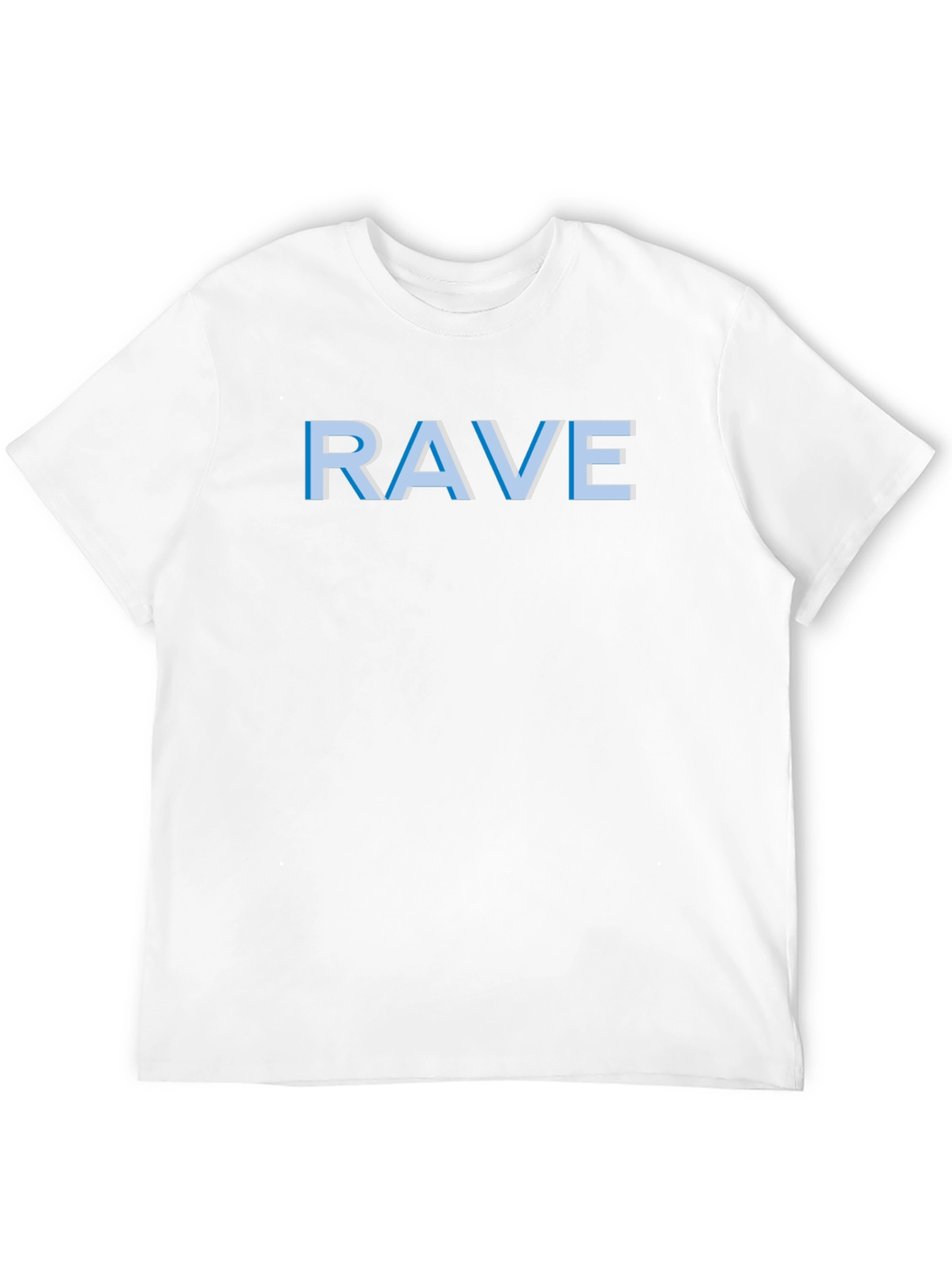 Black Rave T-Shirt - Black Crew Neck Graphic Tee view 12